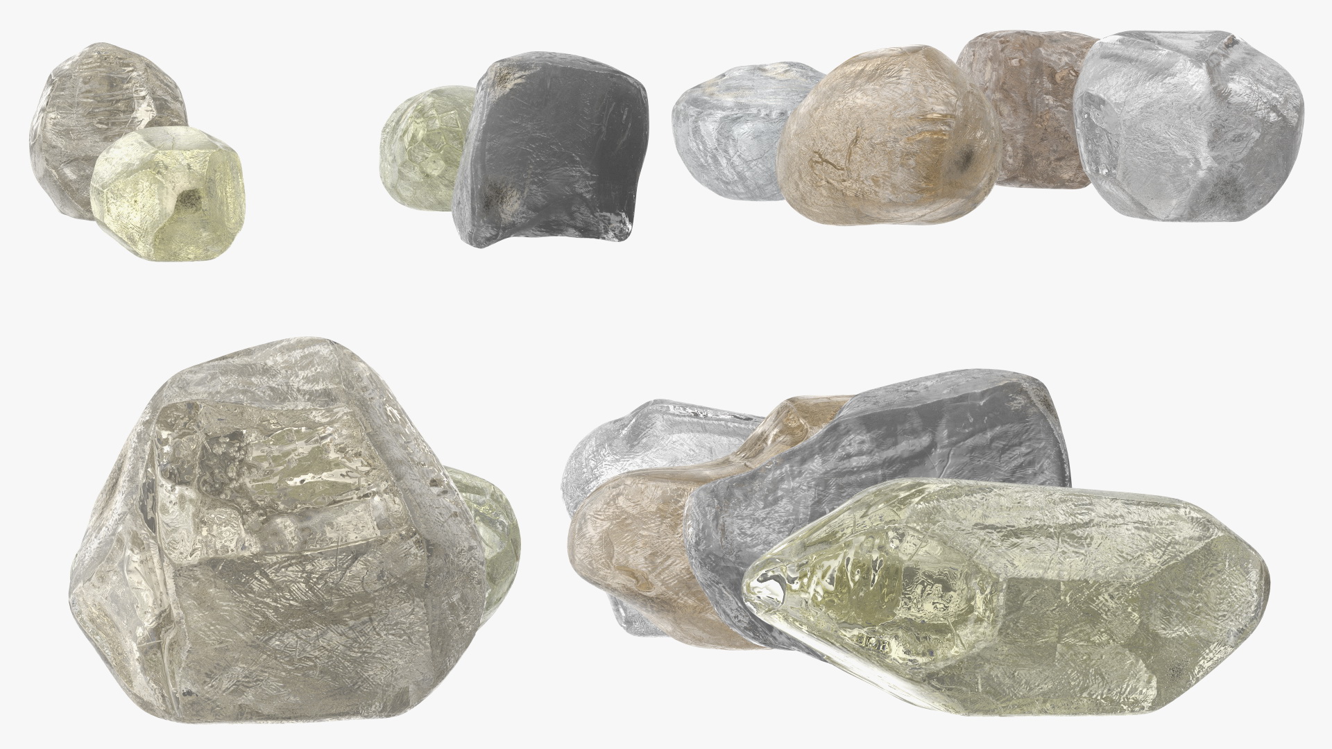 3D Uncut Diamond model