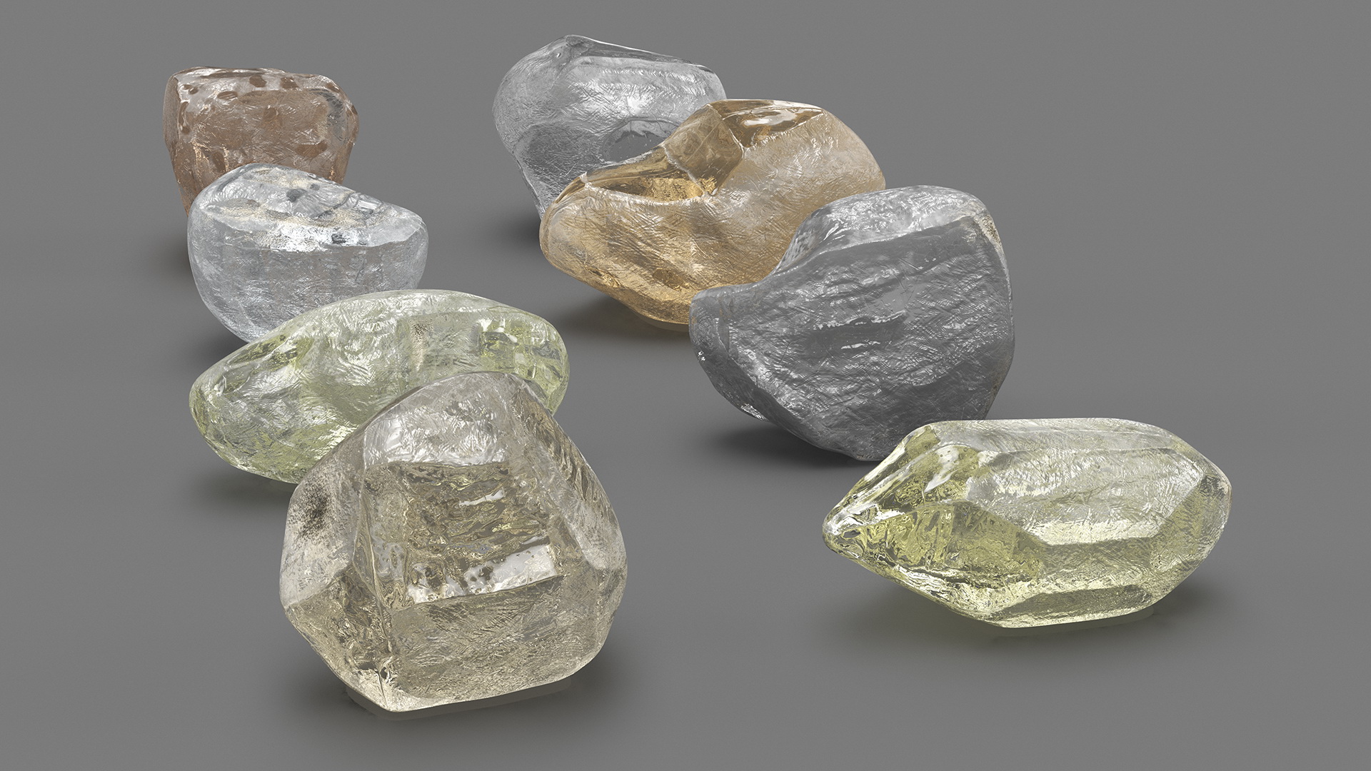 3D Uncut Diamond model