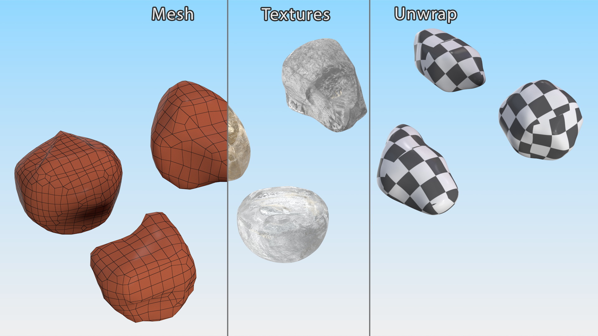 3D Uncut Diamond model