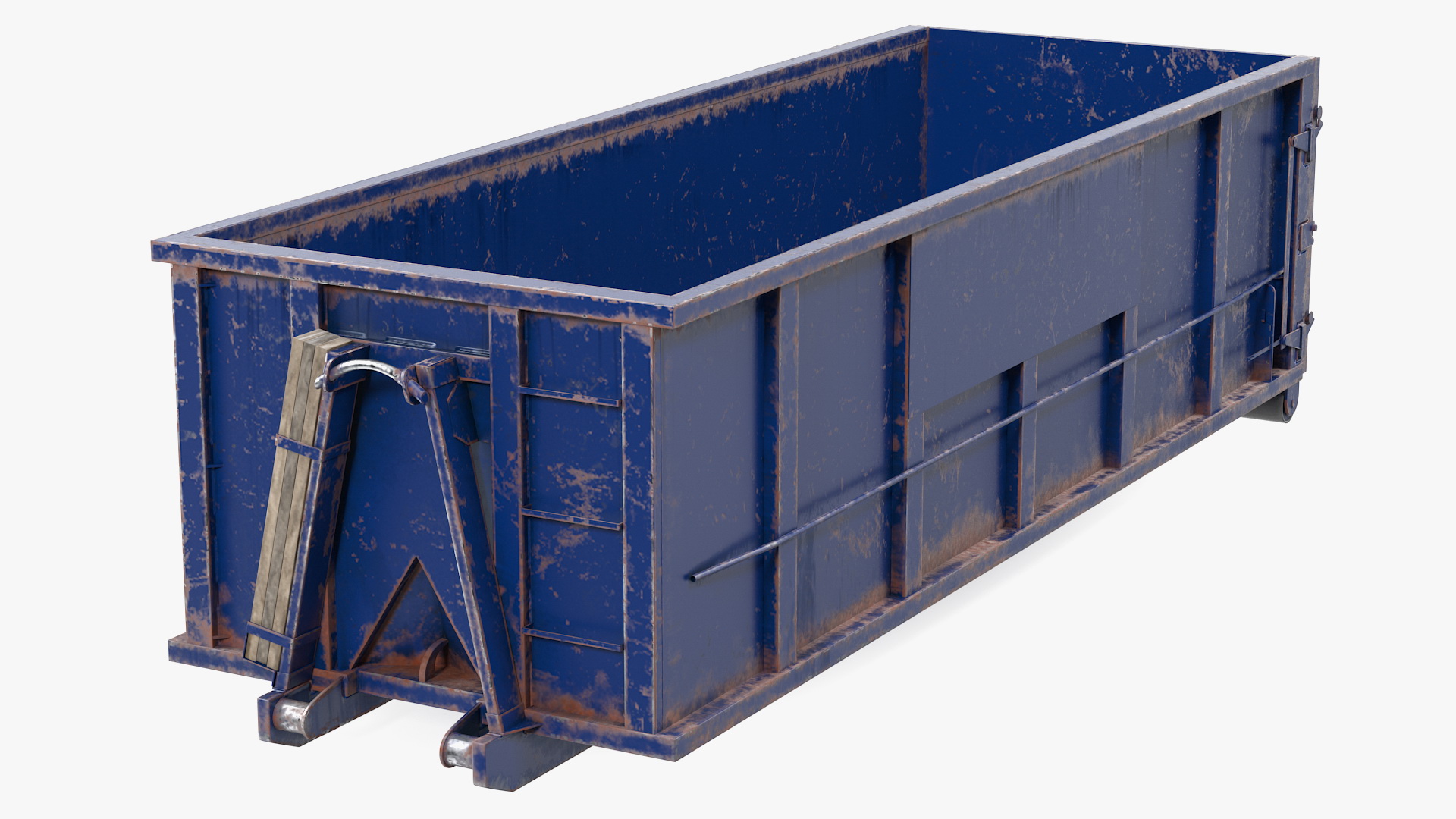 3D Roll Off Dumpster Dusty 30 Yard