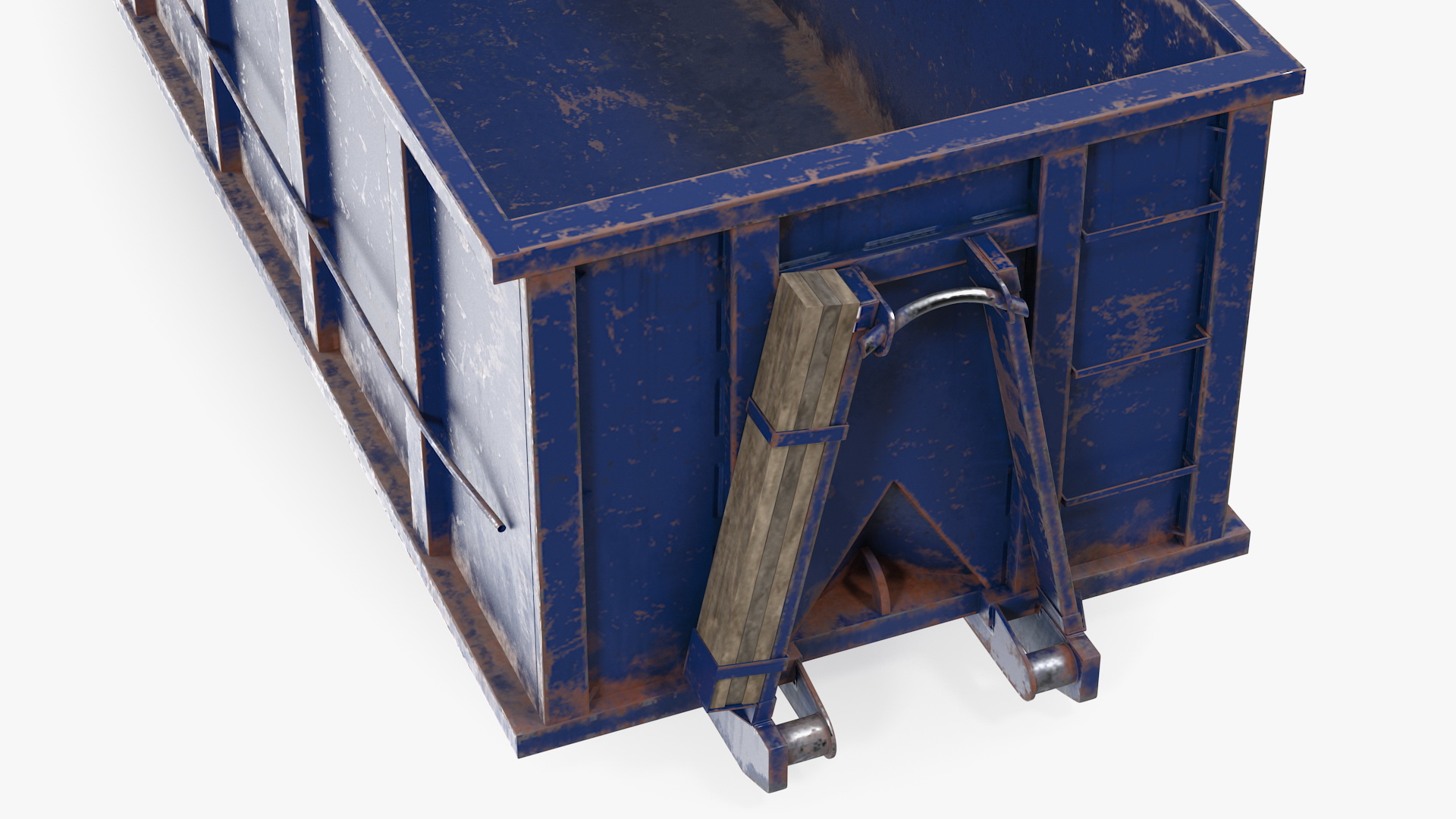 3D Roll Off Dumpster Dusty 30 Yard