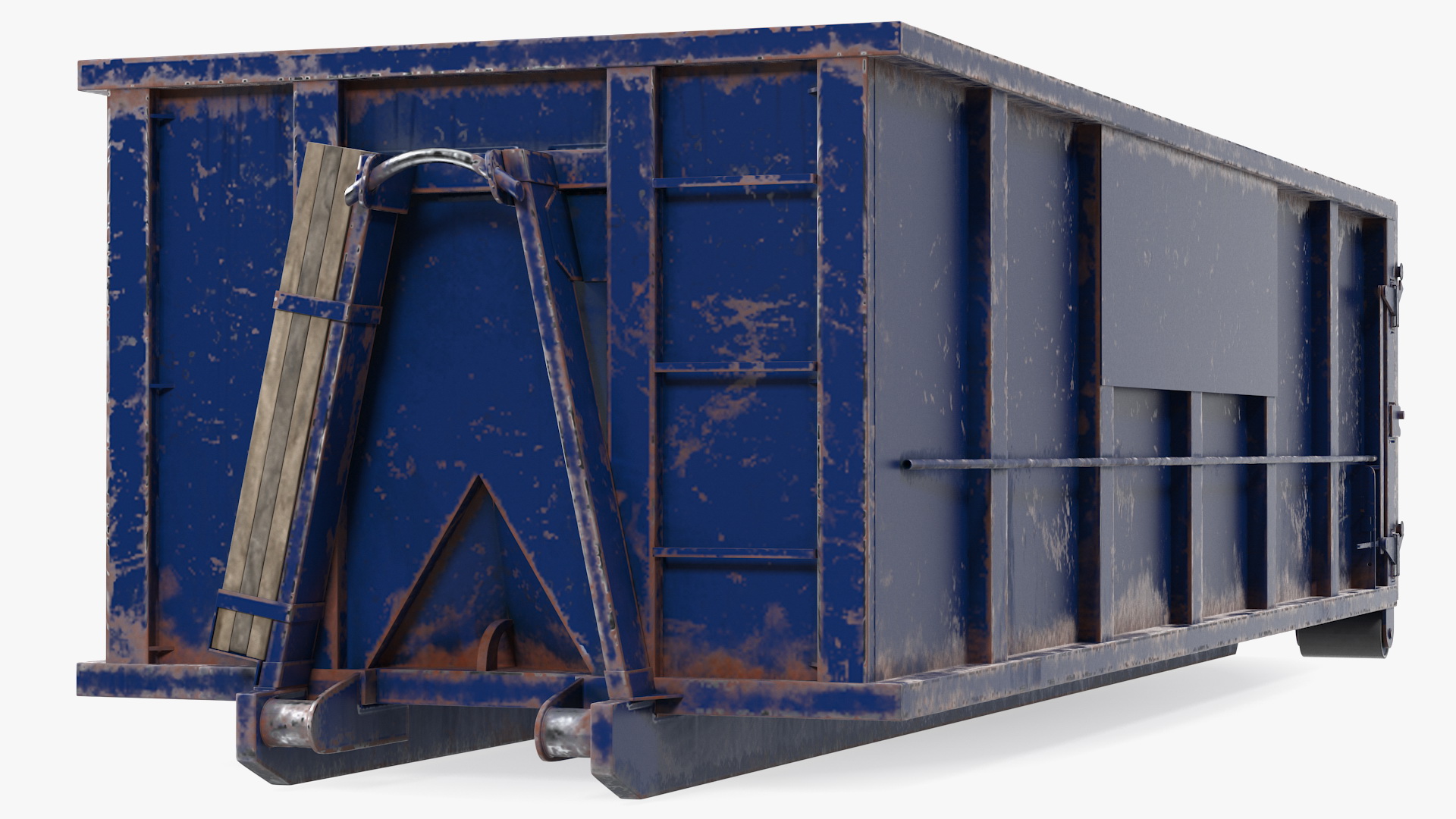 3D Roll Off Dumpster Dusty 30 Yard