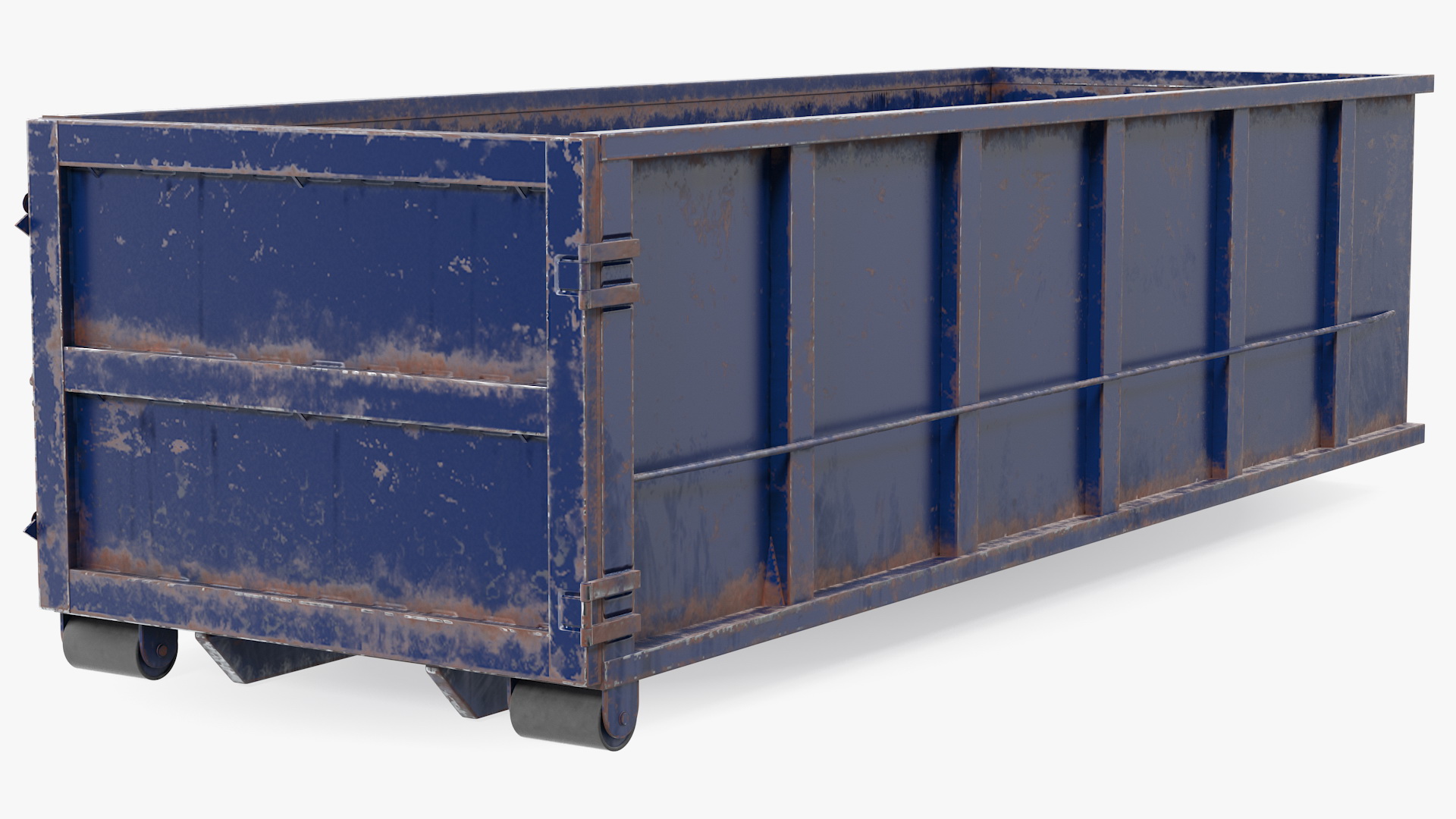 3D Roll Off Dumpster Dusty 30 Yard
