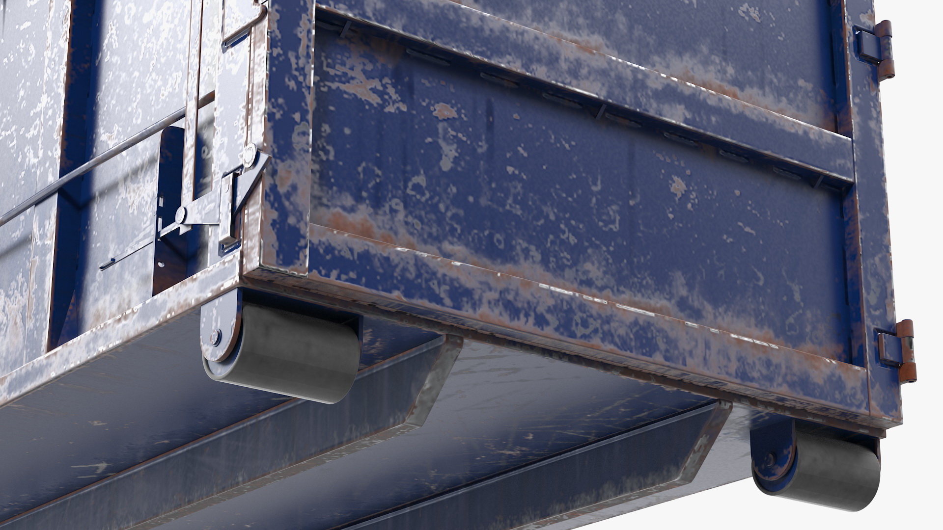 3D Roll Off Dumpster Dusty 30 Yard