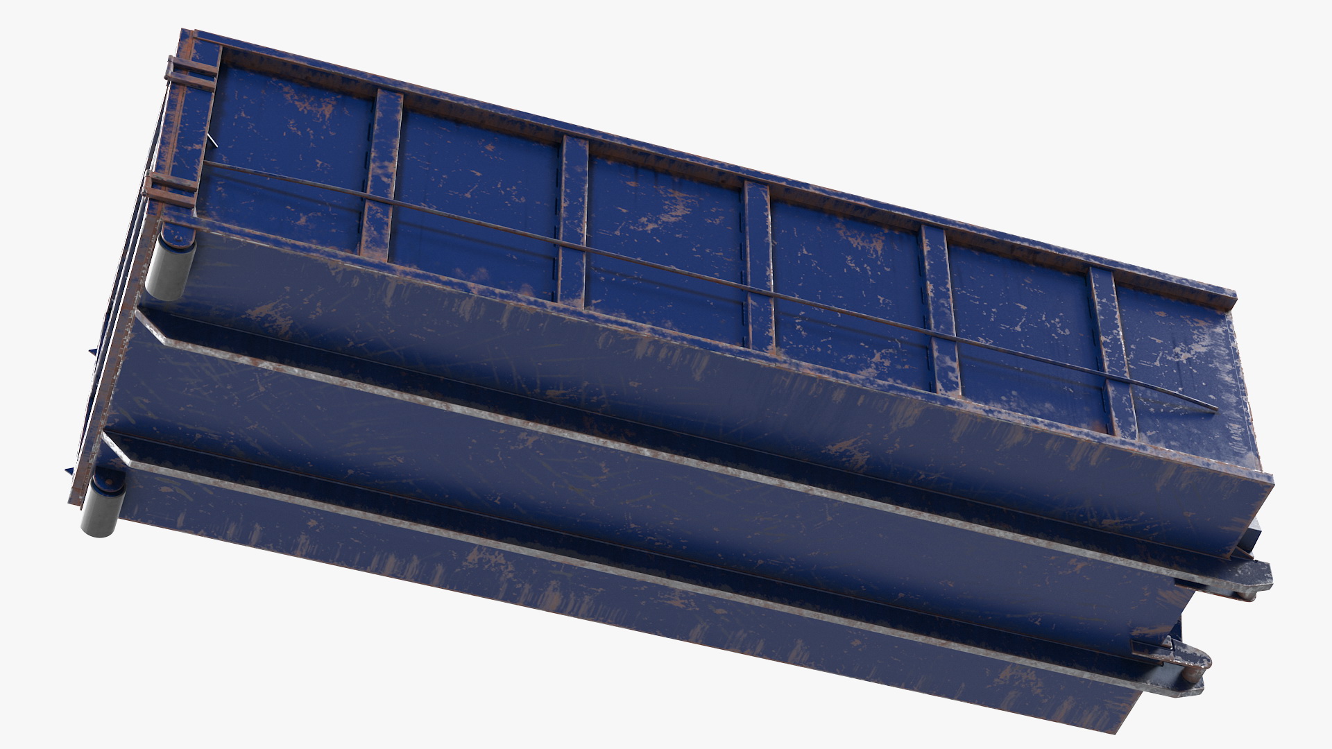 3D Roll Off Dumpster Dusty 30 Yard