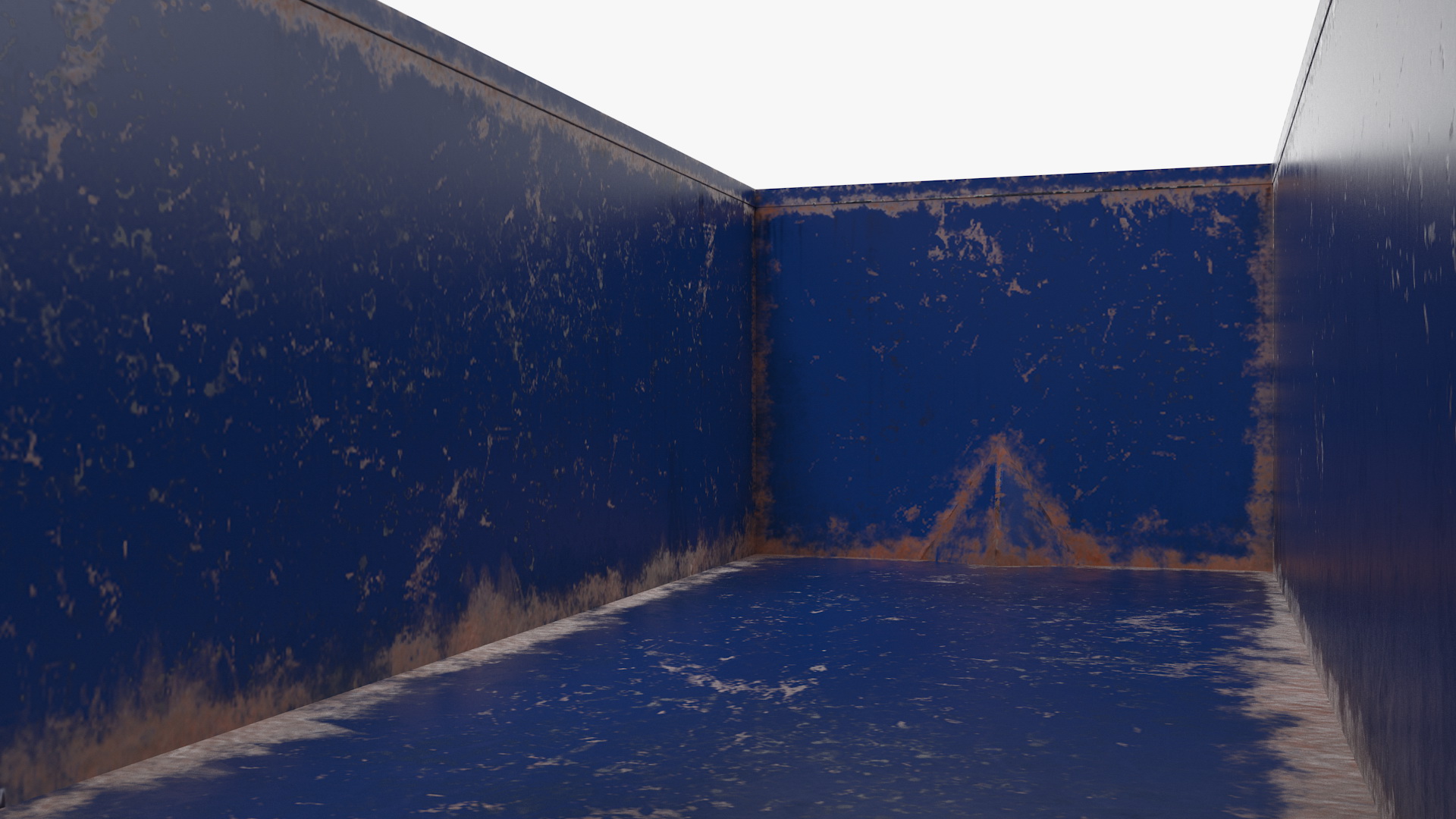 3D Roll Off Dumpster Dusty 30 Yard