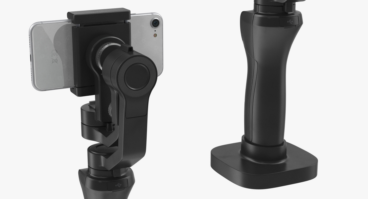 3 Axis Gimbal Stabilizer with Cellphone Generic 3D