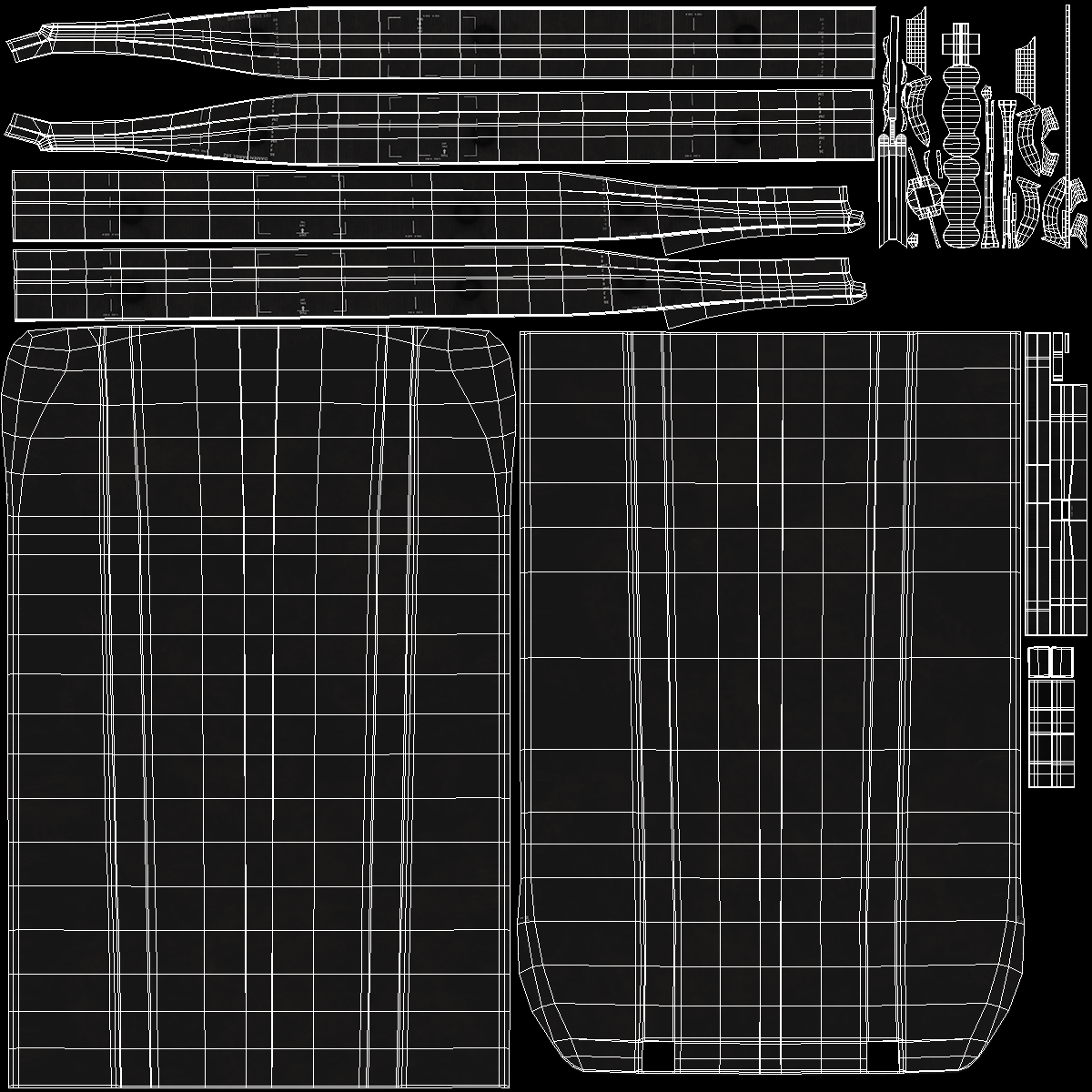Pontoon Barge Loaded Wood Planks 3D
