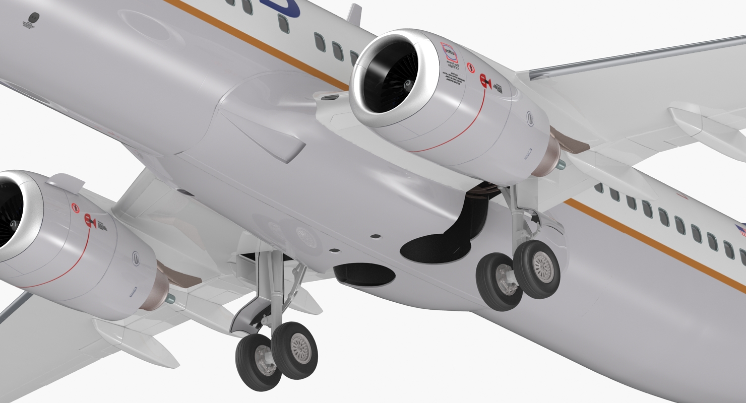 3D model Boeing 737 800 United Airlines