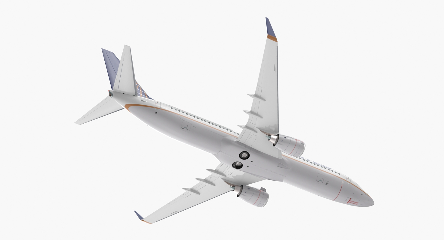 3D model Boeing 737 800 United Airlines