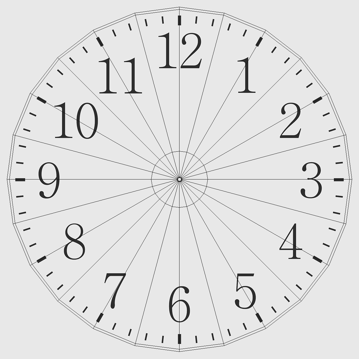3D Classic Wall Clock model