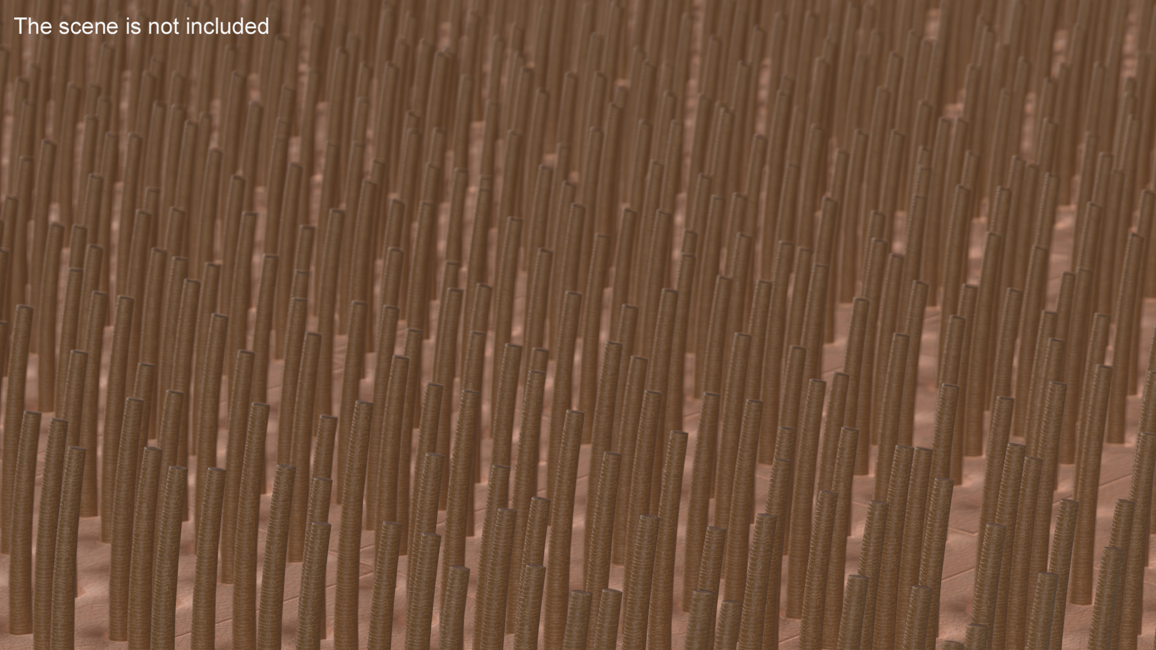 3D Brown Hair Under the Microscope