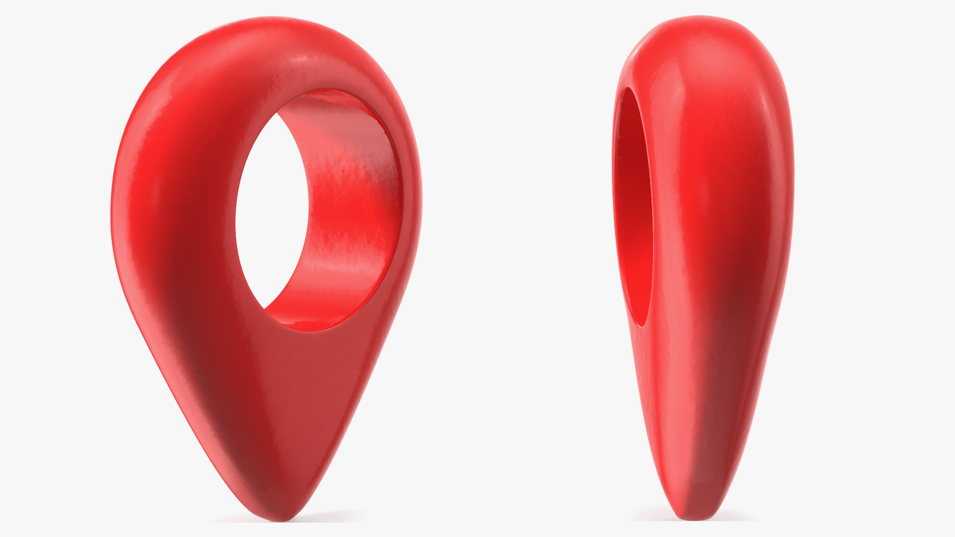 3D model Red Map Pointer