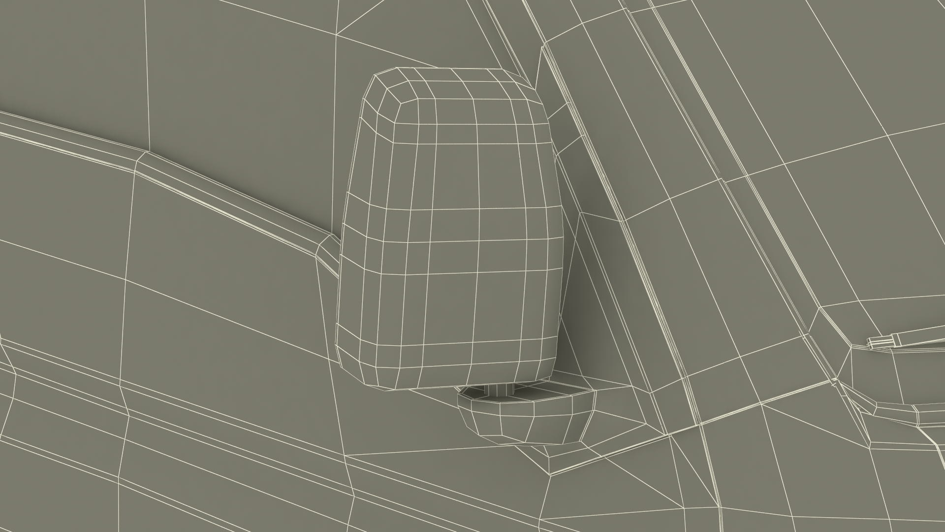 Mini Truck Bare Chassis Blue Rigged for Cinema 4D 3D model