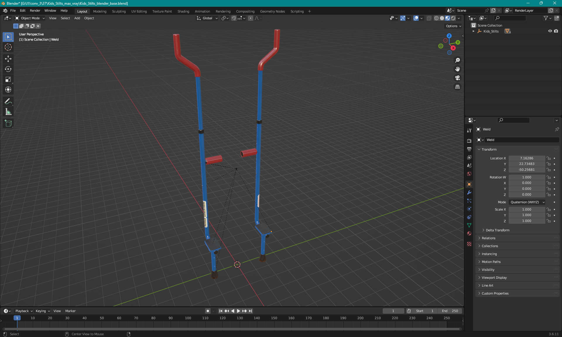 3D Kids Stilts