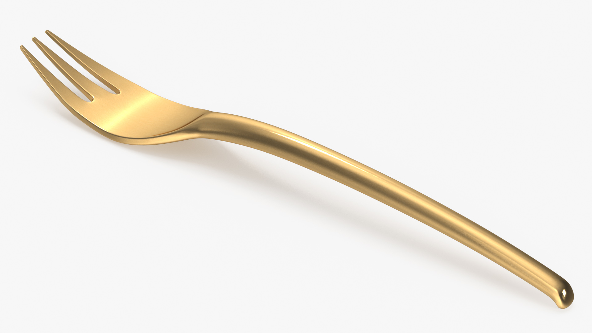 Fish Fork Gold 3D model