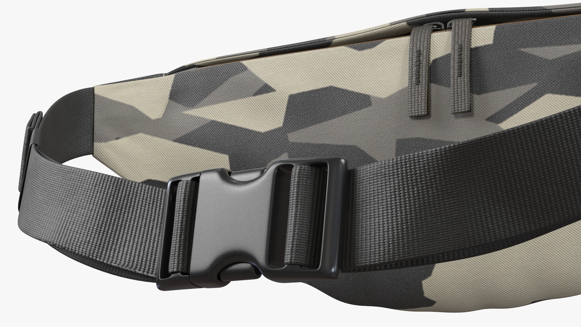 3D Nike Sportswear Heritage Hip Pack Camo model