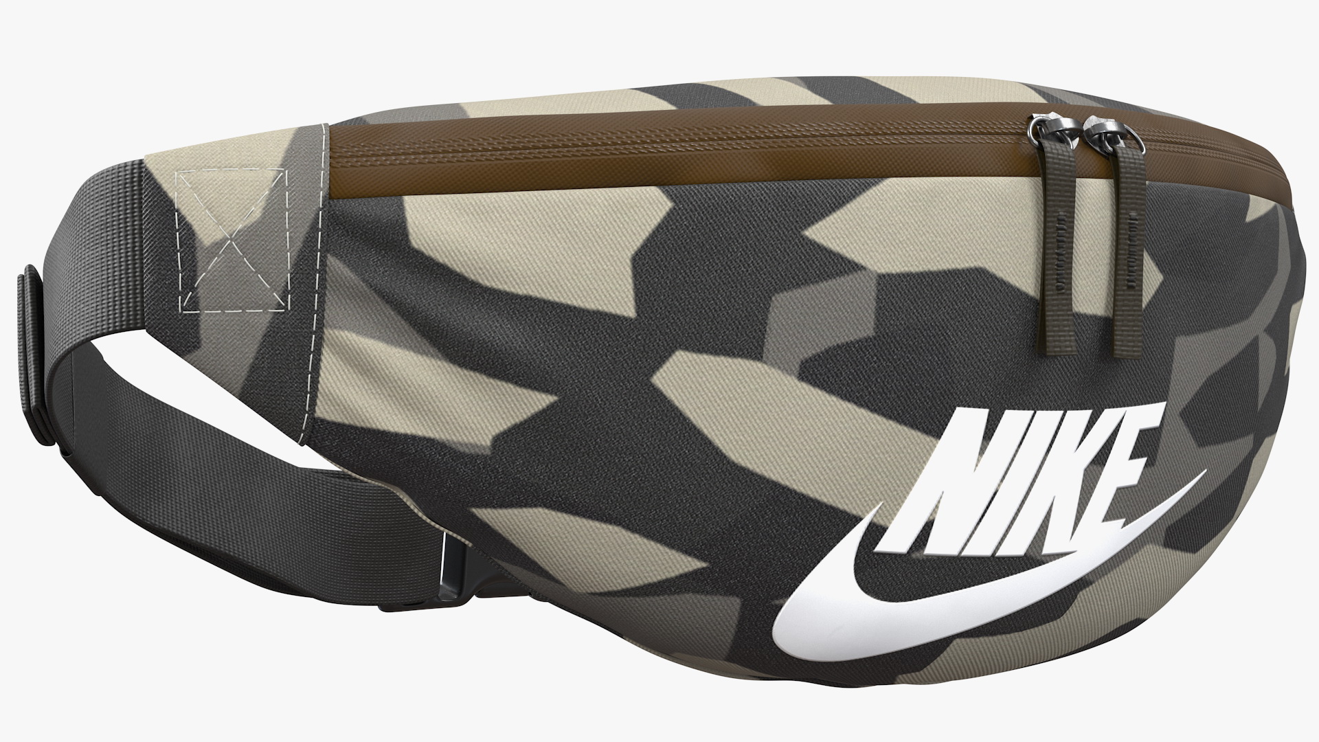 3D Nike Sportswear Heritage Hip Pack Camo model