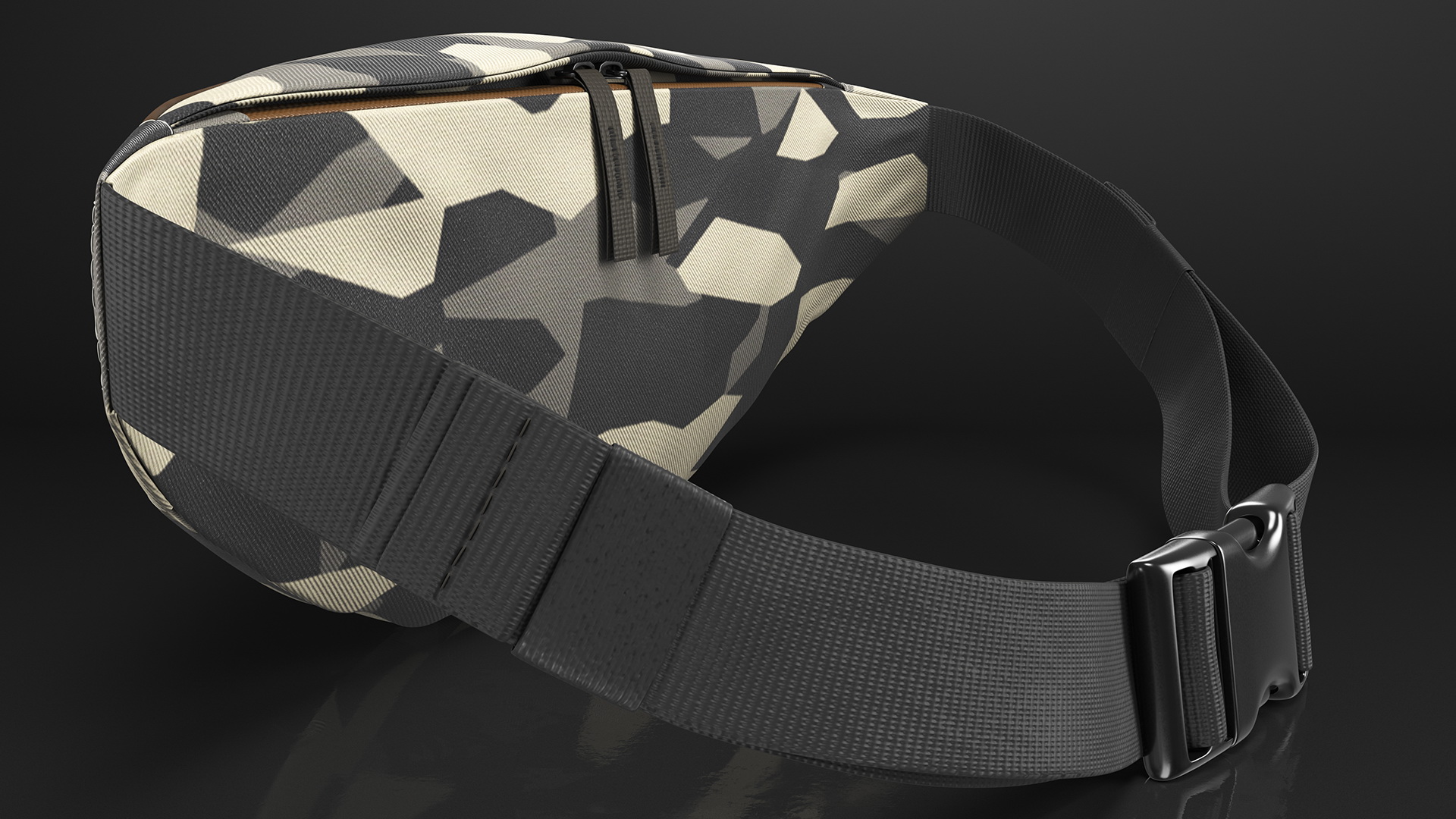3D Nike Sportswear Heritage Hip Pack Camo model