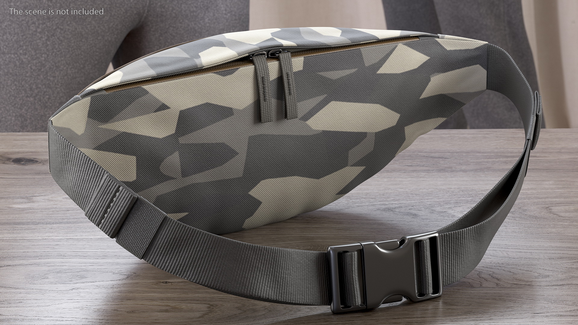 3D Nike Sportswear Heritage Hip Pack Camo model