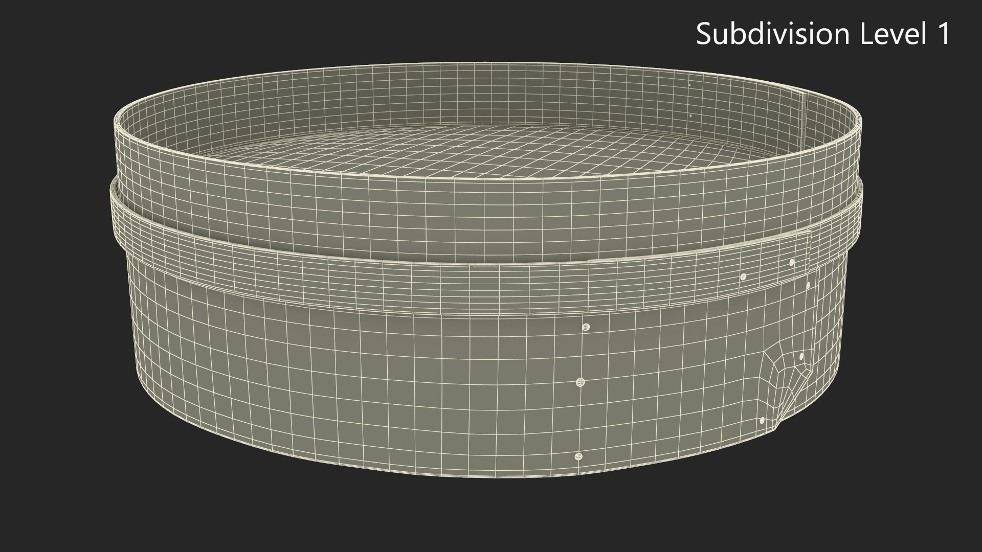 Wooden Mesh Sifter Old 3D