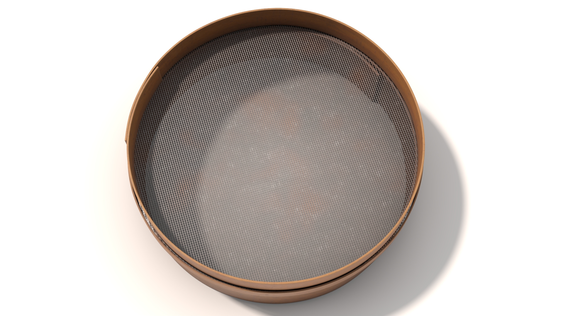 Wooden Mesh Sifter Old 3D