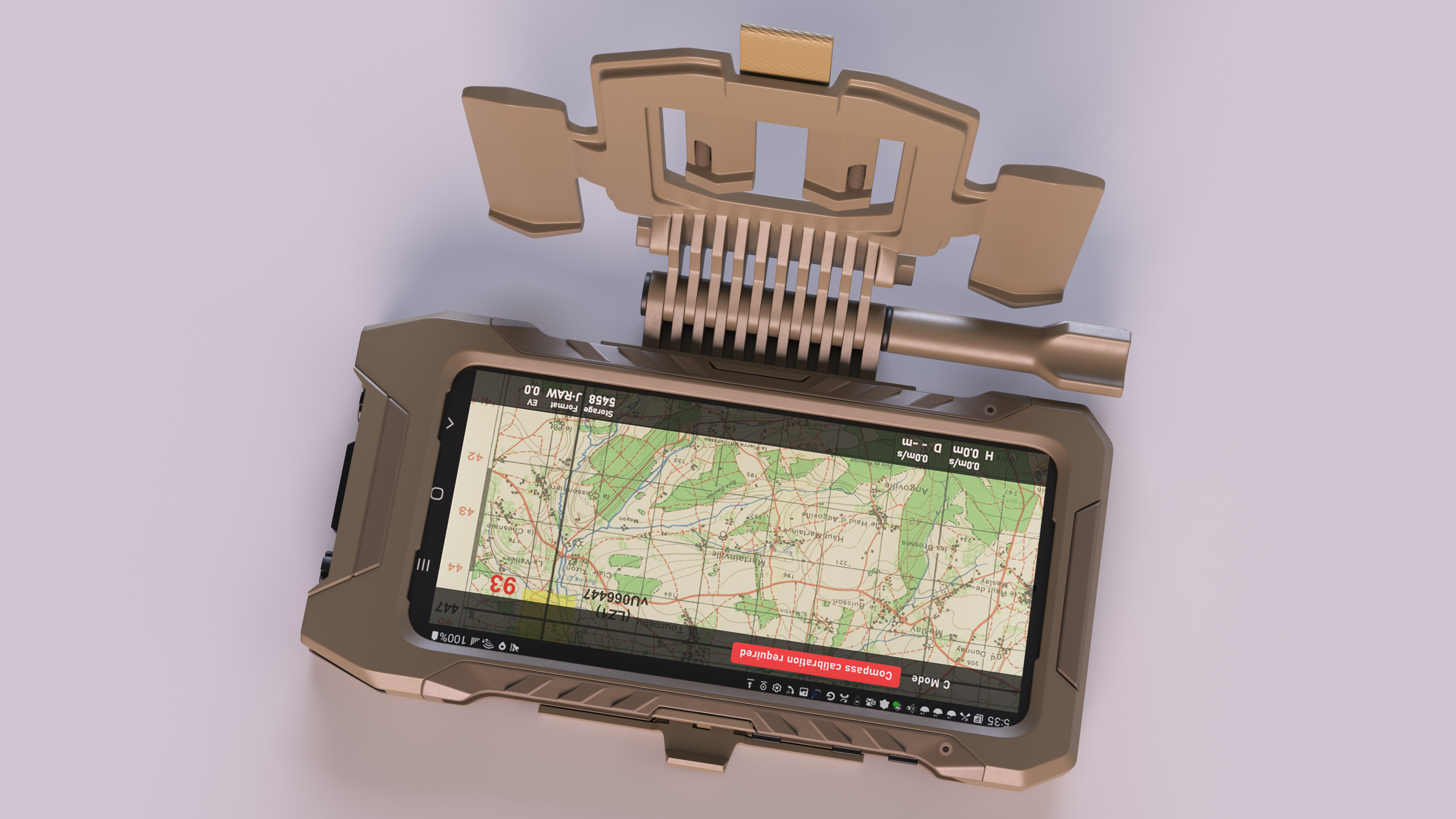 Galaxy S23 Samsung Tactical Edition Sand with Holder 3D