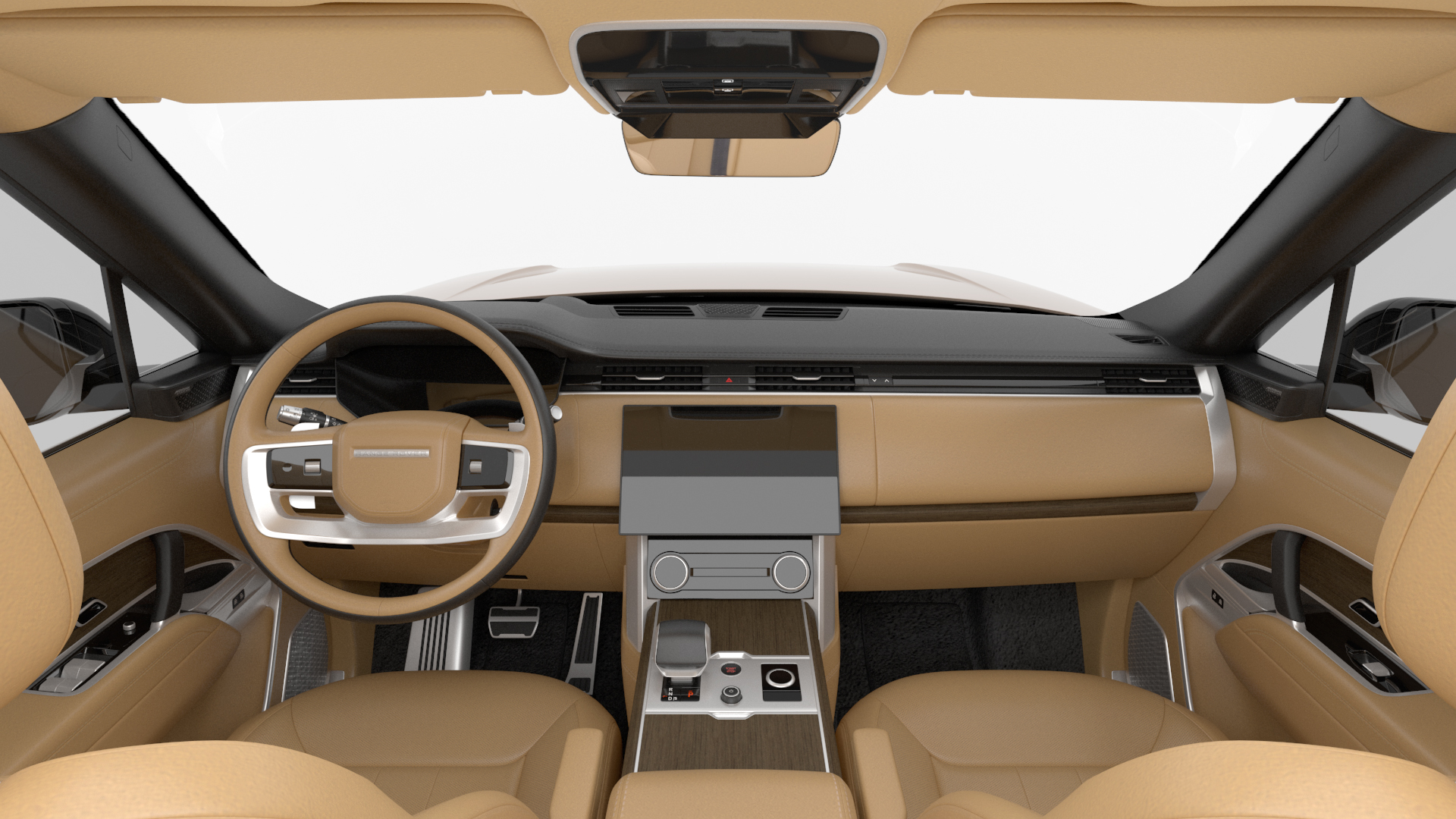 Range Rover 2022 Lights OFF Rigged 3D model