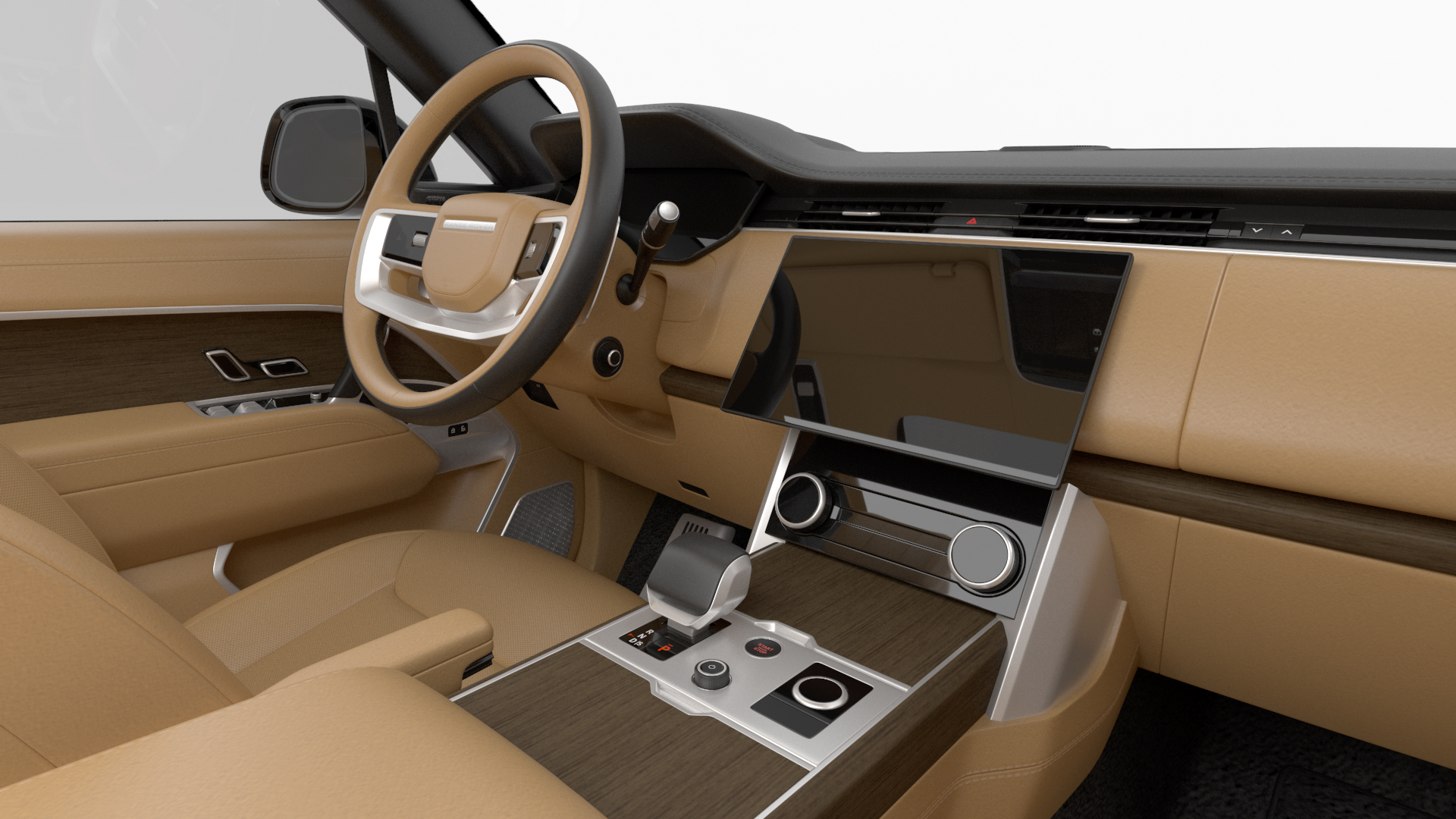 Range Rover 2022 Lights OFF Rigged 3D model