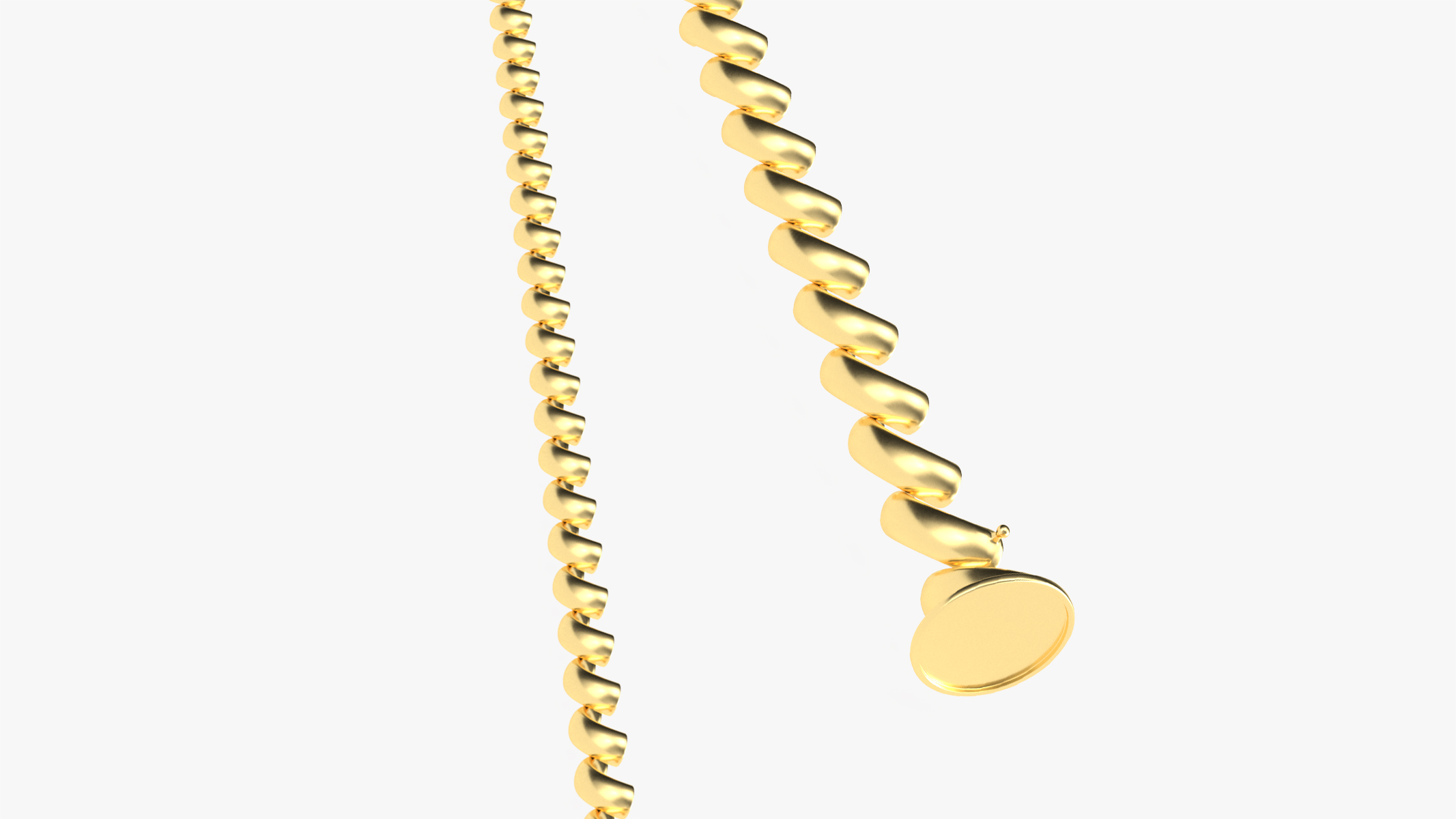 3D San Marco Jewelry Chain Gold model