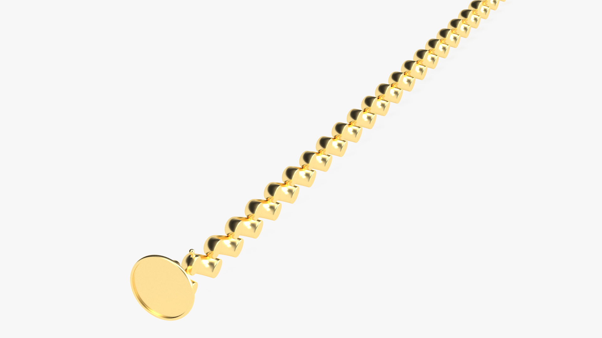 3D San Marco Jewelry Chain Gold model