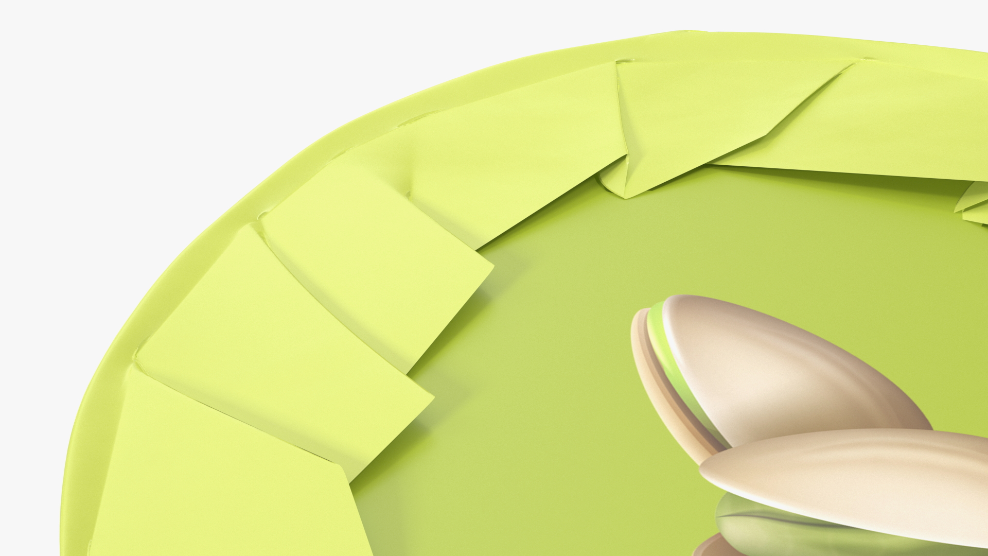 Cone Ice Cream Package Mockup Pistachio 3D model