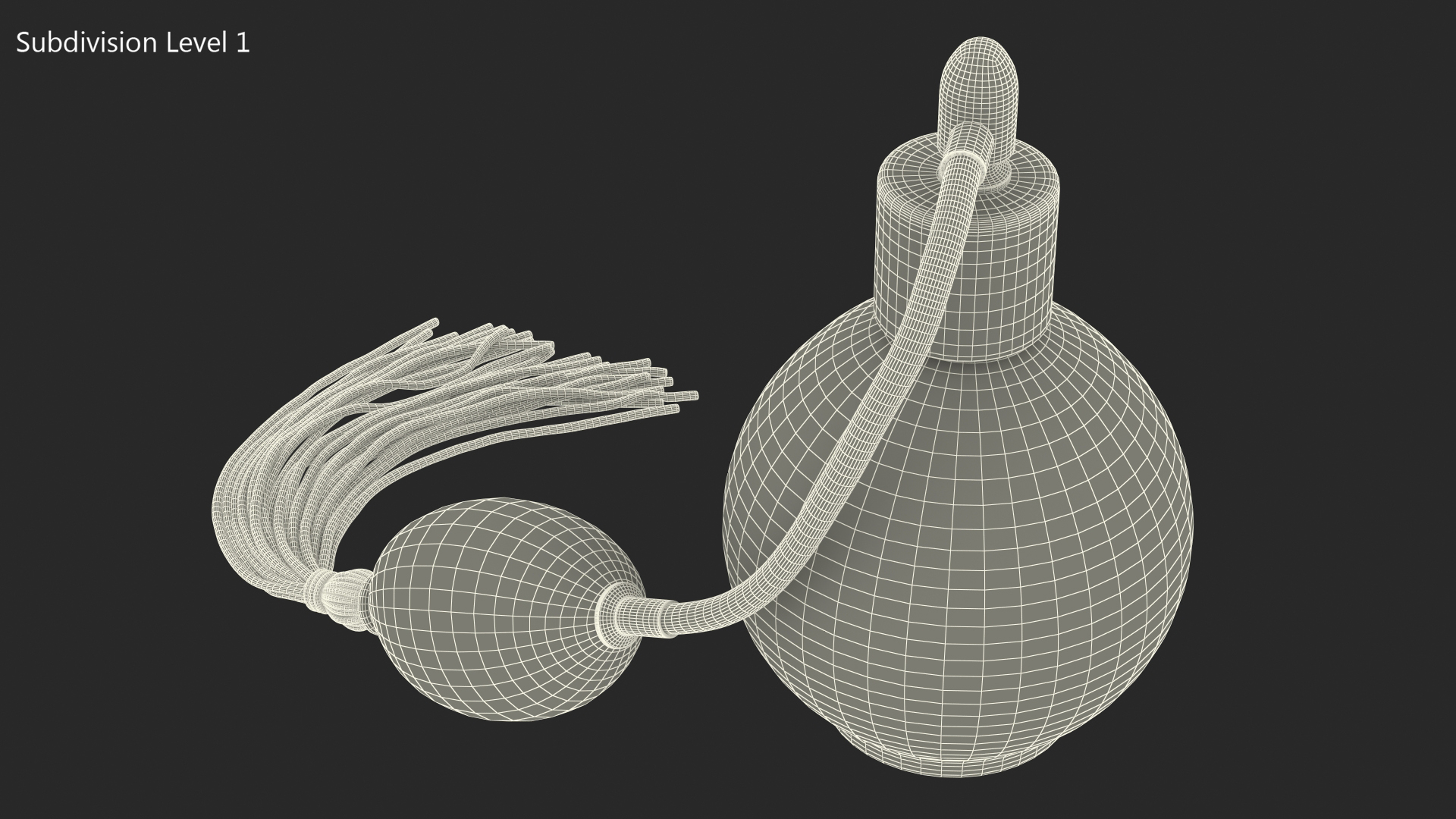 3D model Black Hose Pump Perfume Bottle