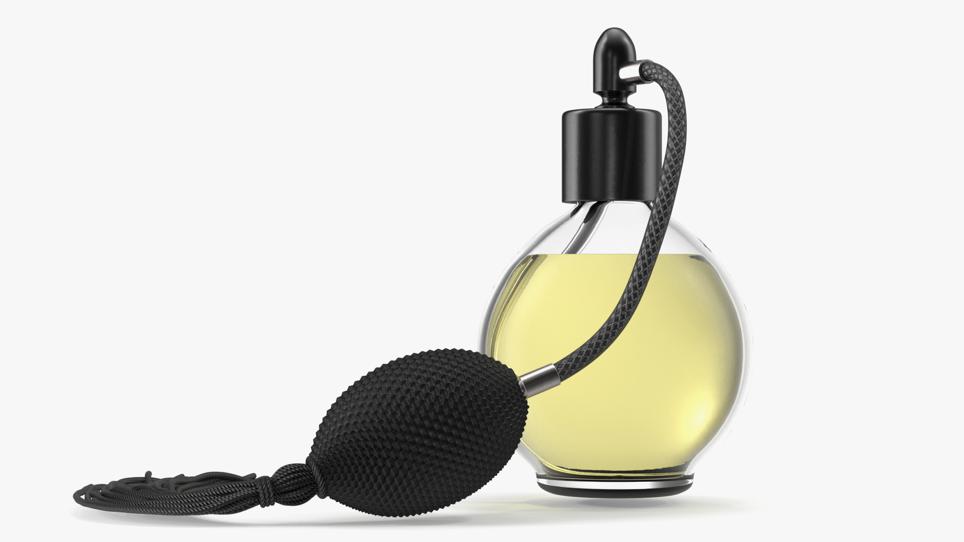 3D model Black Hose Pump Perfume Bottle