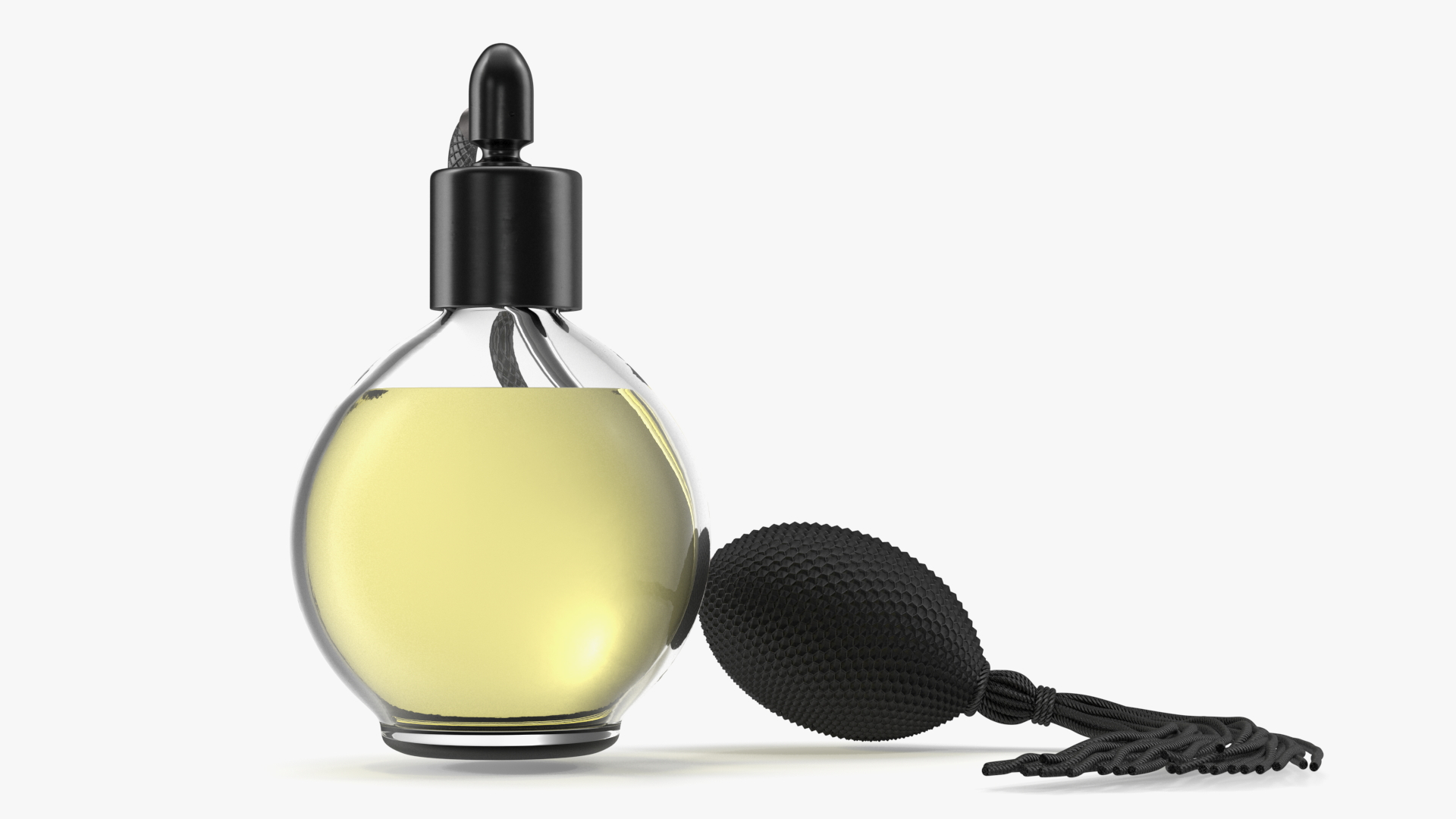 3D model Black Hose Pump Perfume Bottle
