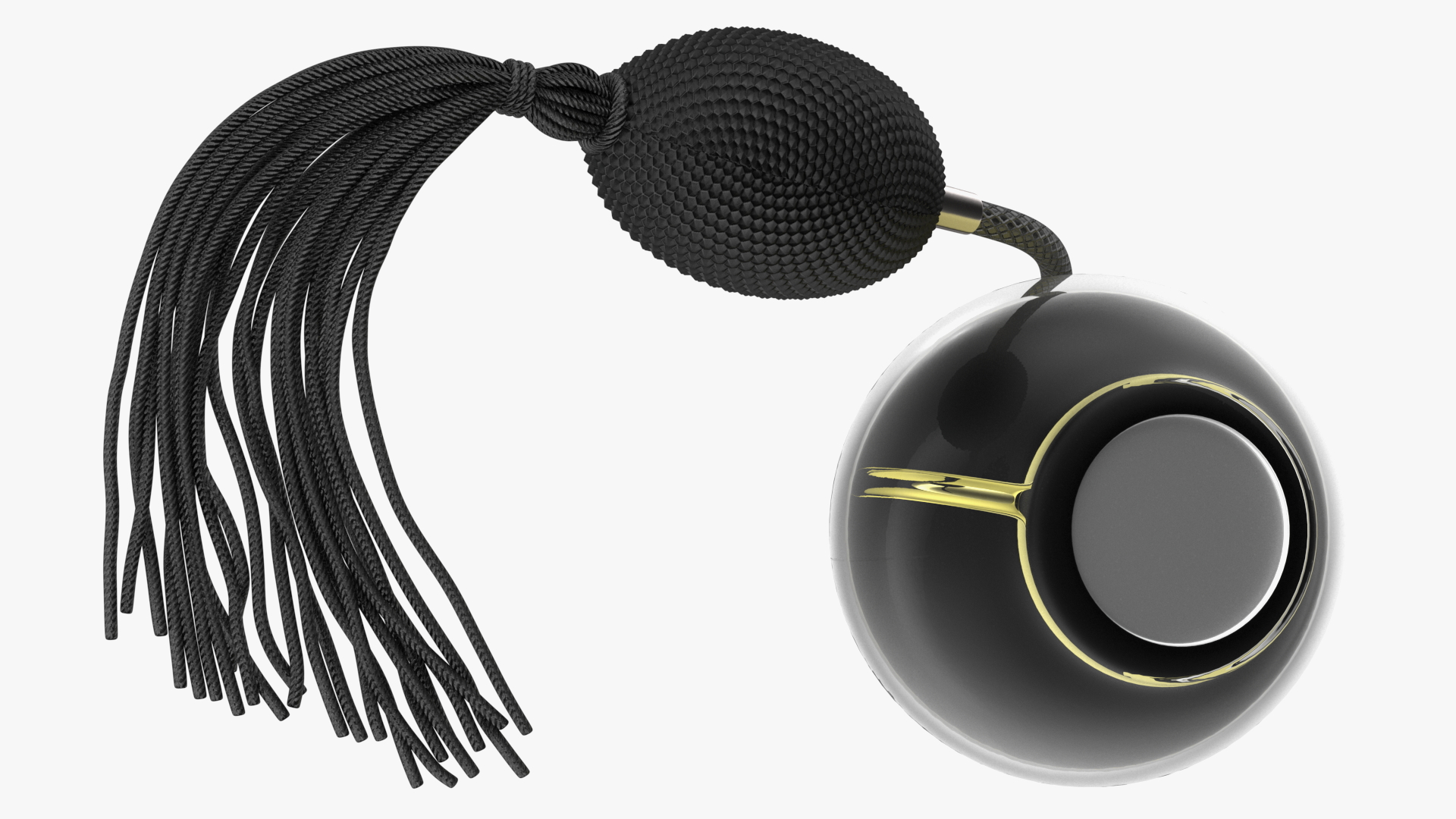 3D model Black Hose Pump Perfume Bottle