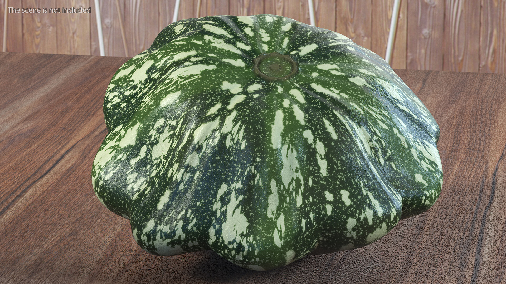 Green Color Bush Pumpkin 3D model