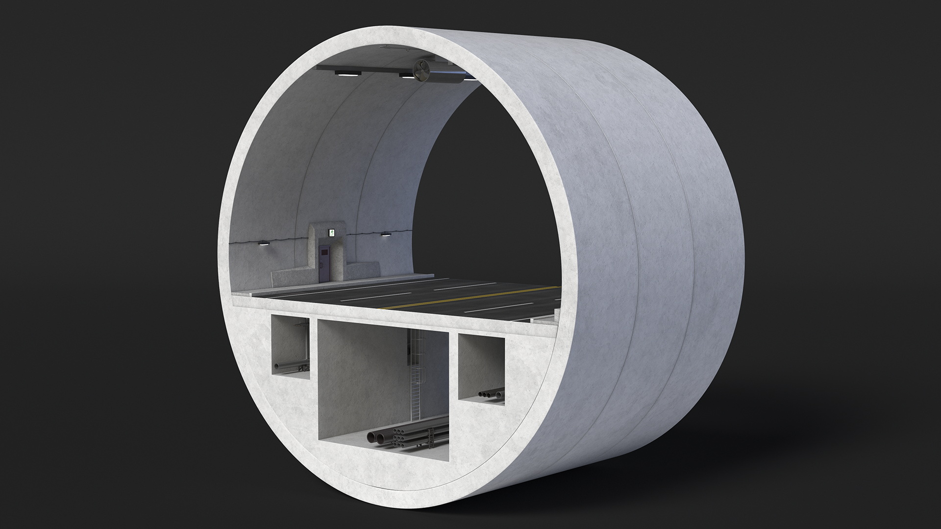 3D model Tunnel Cross Section