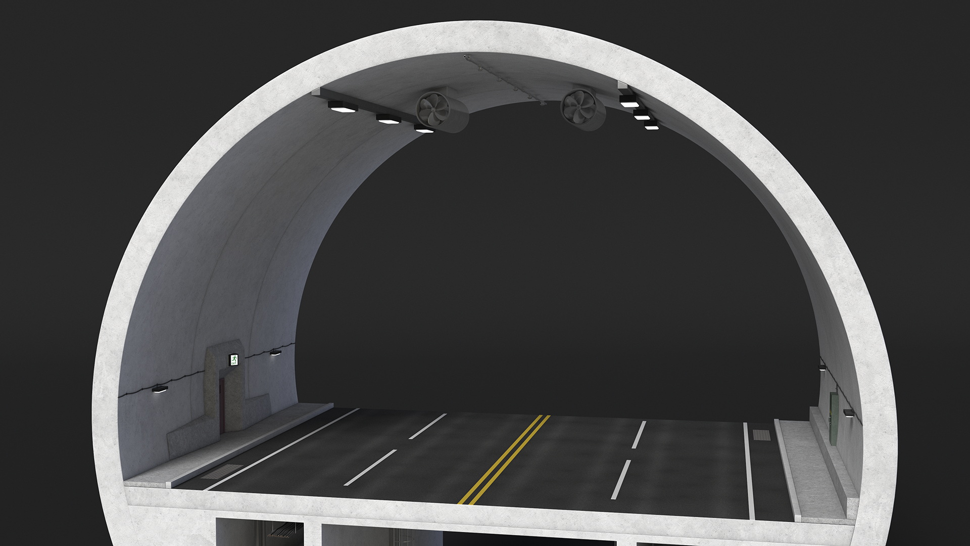 3D model Tunnel Cross Section