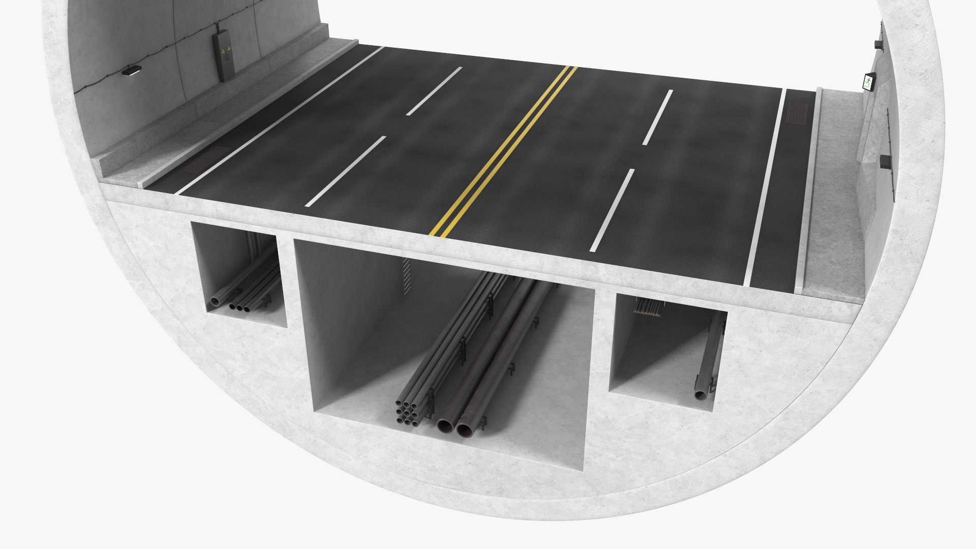 3D model Tunnel Cross Section