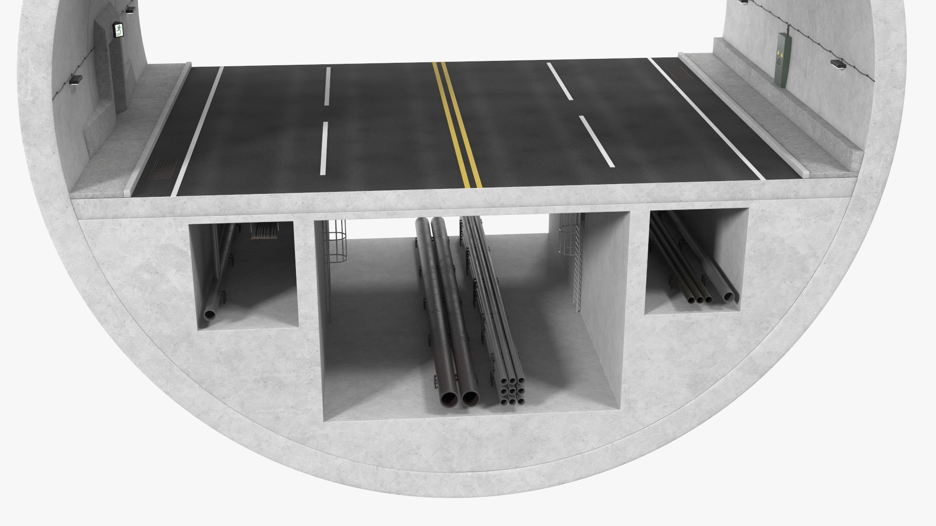 3D model Tunnel Cross Section