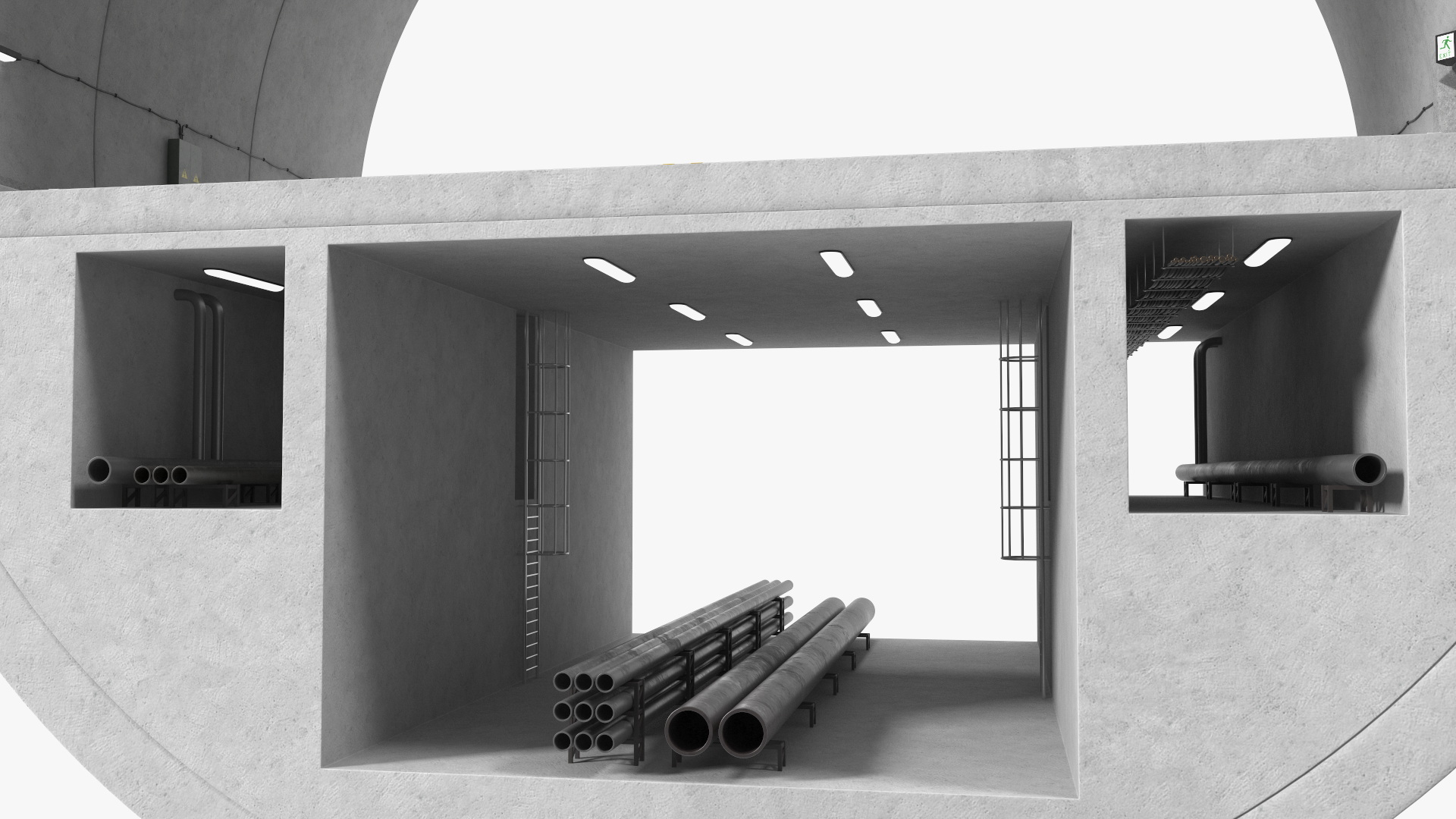 3D model Tunnel Cross Section