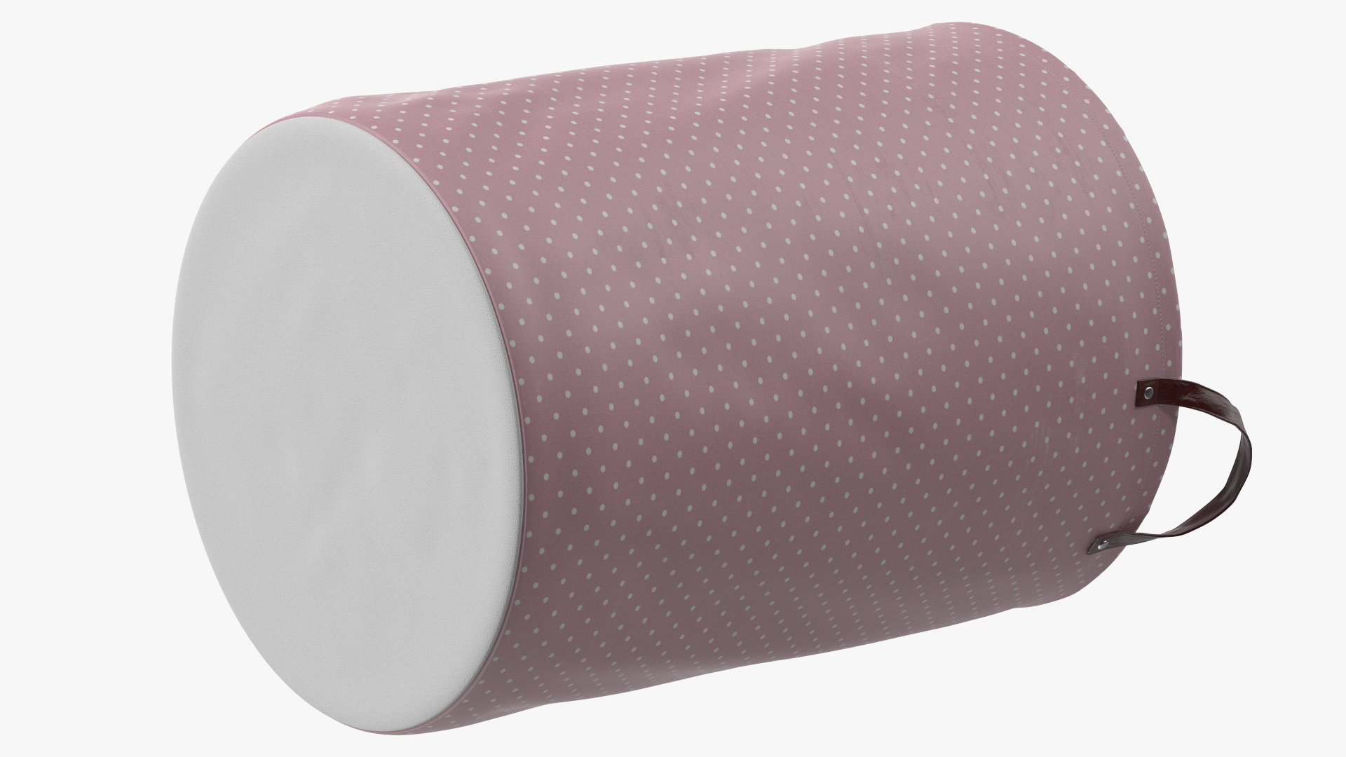3D Laundry Basket with Lid Pink model