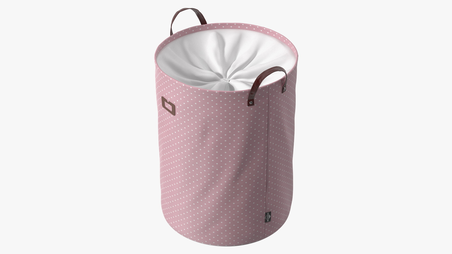 3D Laundry Basket with Lid Pink model