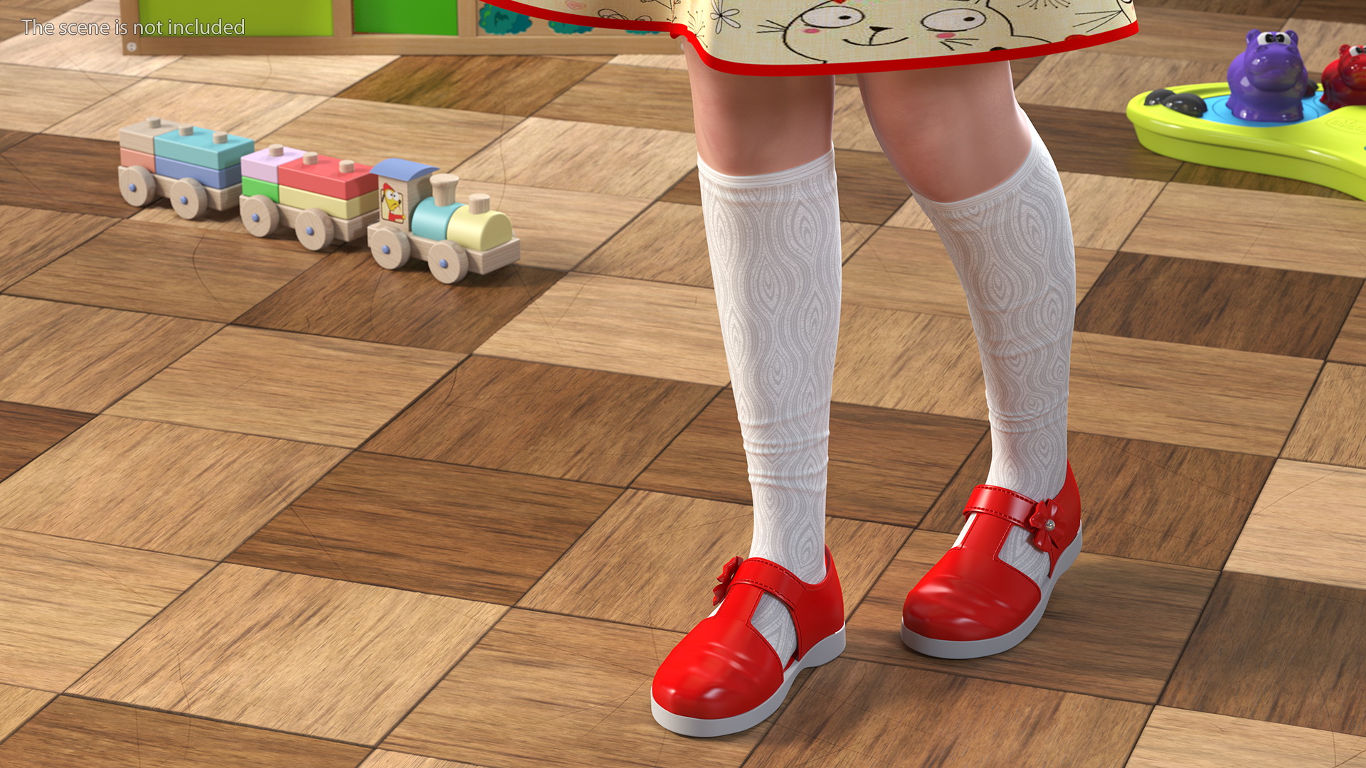 Everyday Style Child Girl Standing 3D model