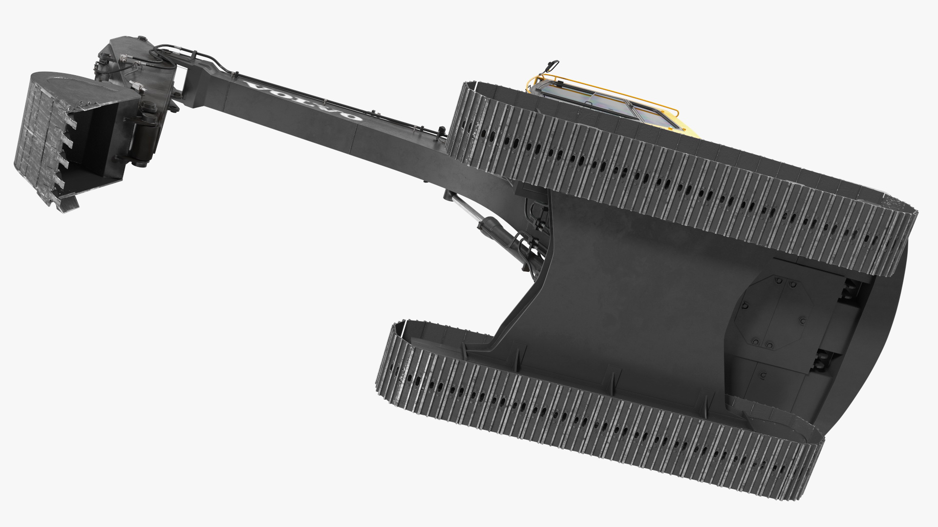 Large Tracked Excavator Volvo 3D model