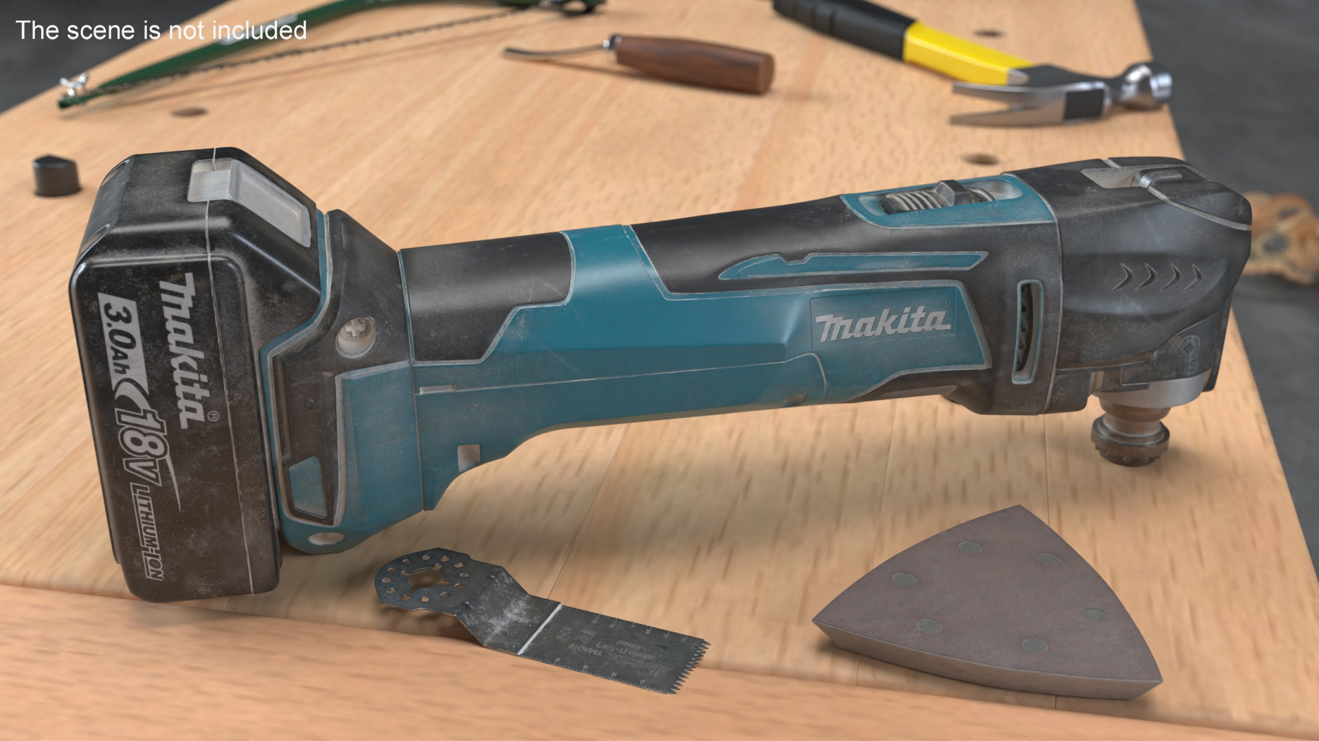 Makita Oscillating Multi Tool Used 3D model
