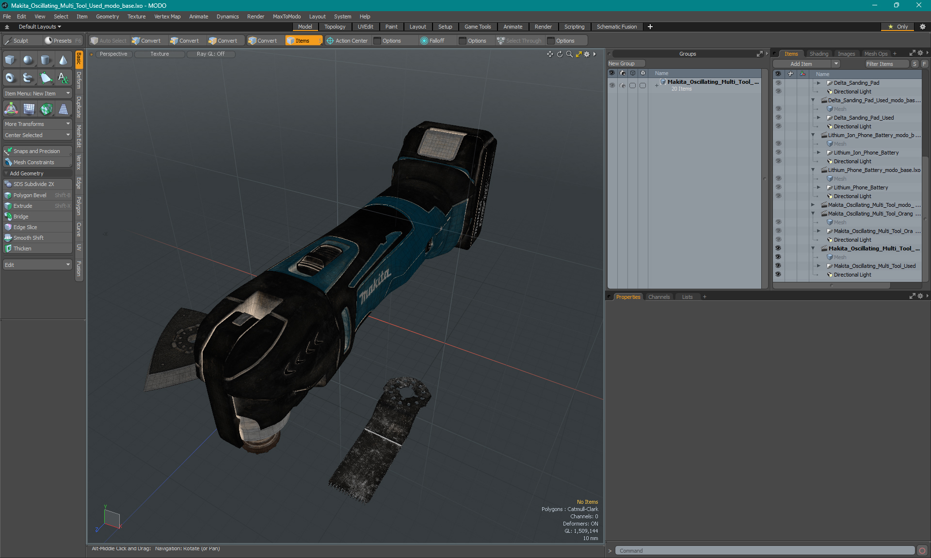Makita Oscillating Multi Tool Used 3D model