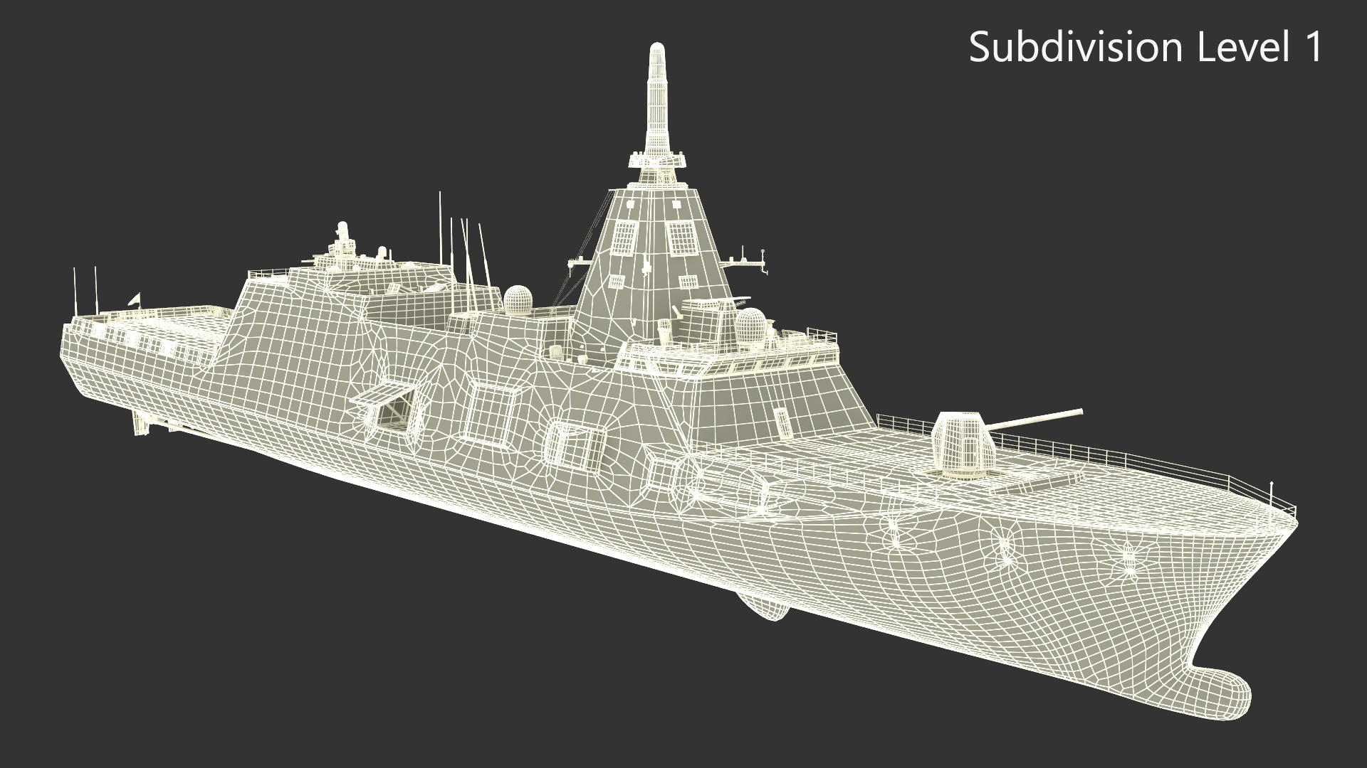 Japanese Mogami Class Frigate FFM-2 Rigged 3D