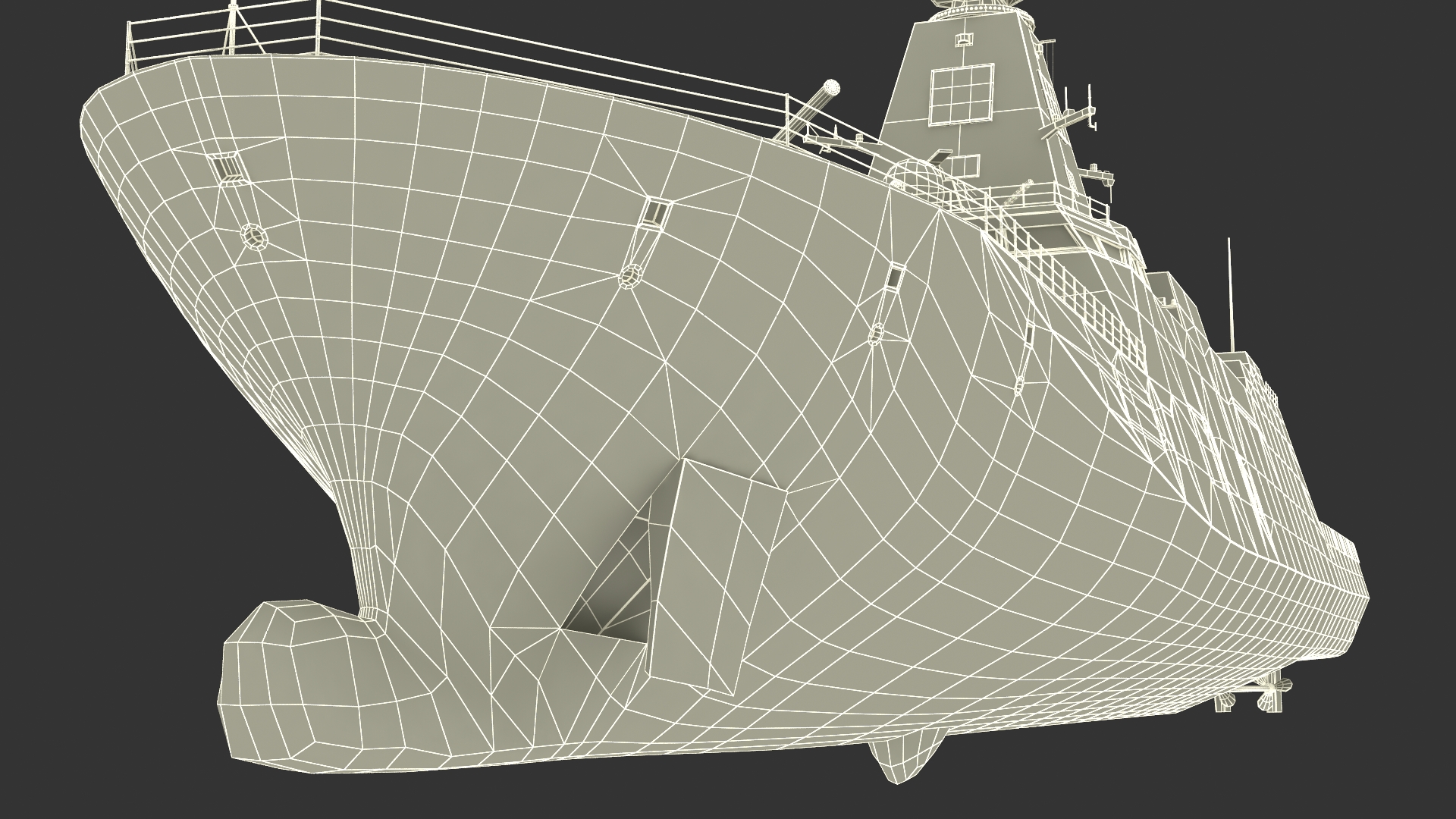 Japanese Mogami Class Frigate FFM-2 Rigged 3D